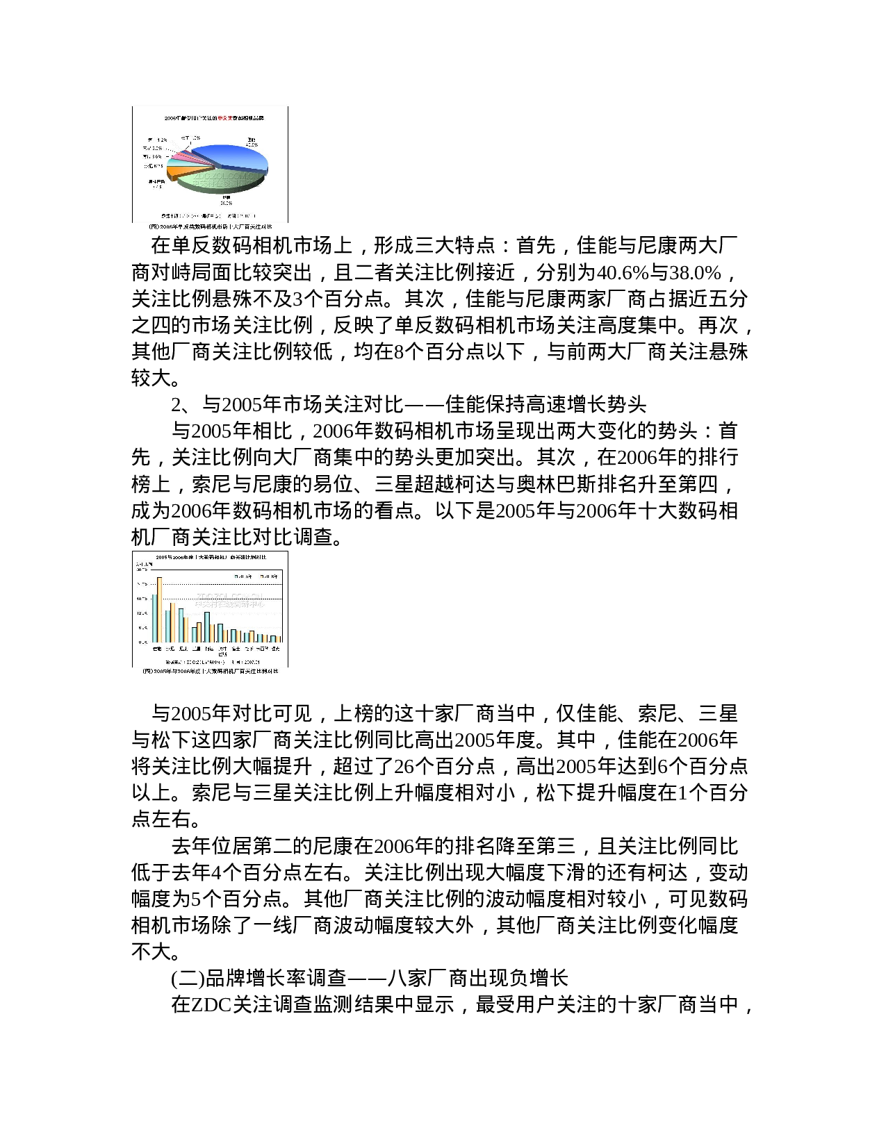 2006年数码相机市场关注与价格调查报告.doc 第4页