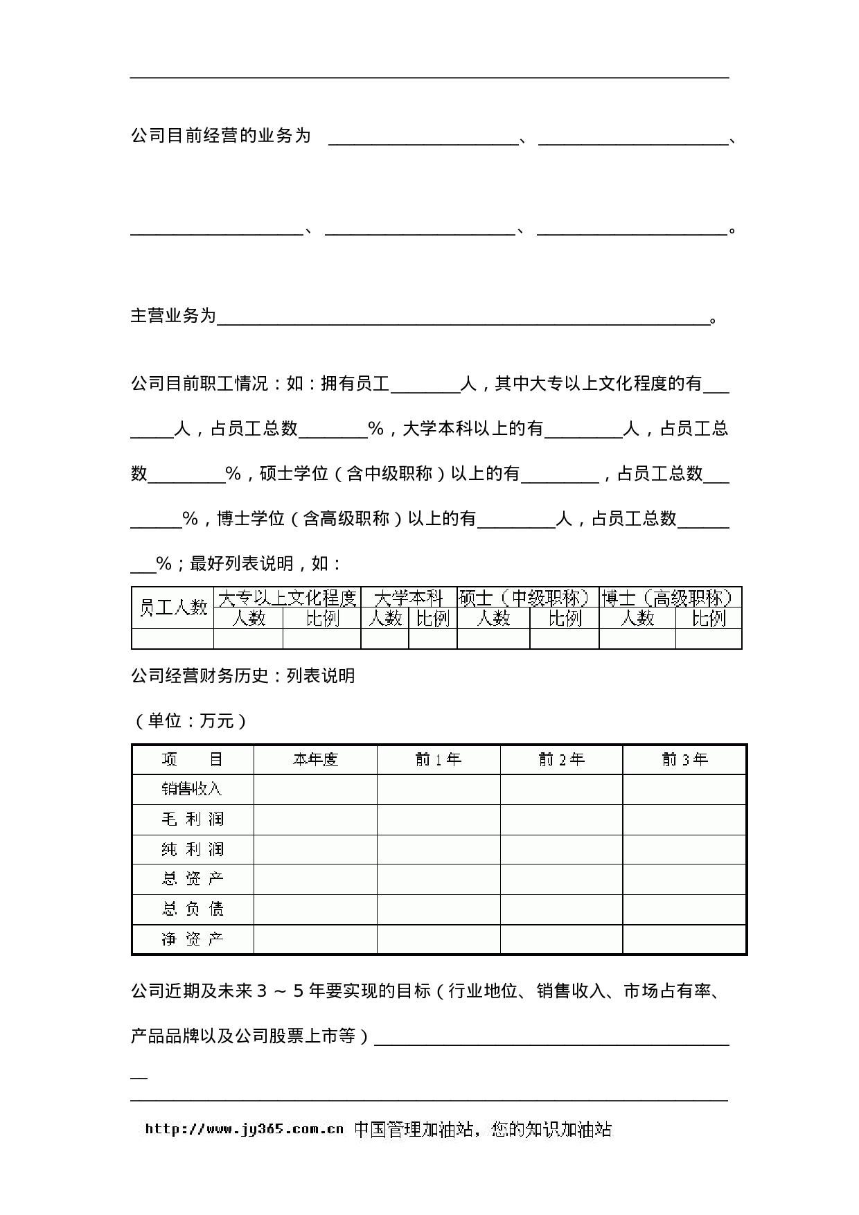091_商业计划书标准模版(doc17).doc 第5页