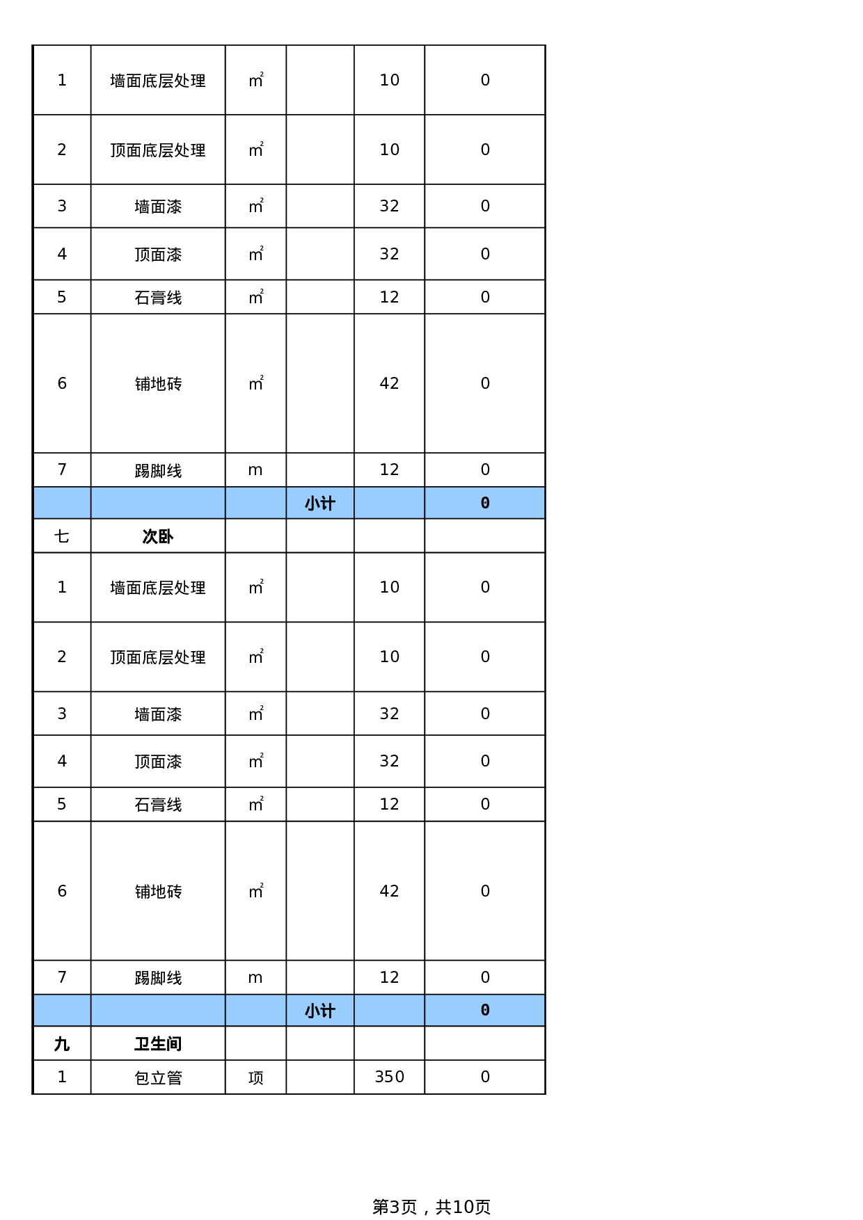 装修公司报价单.xls 第3页