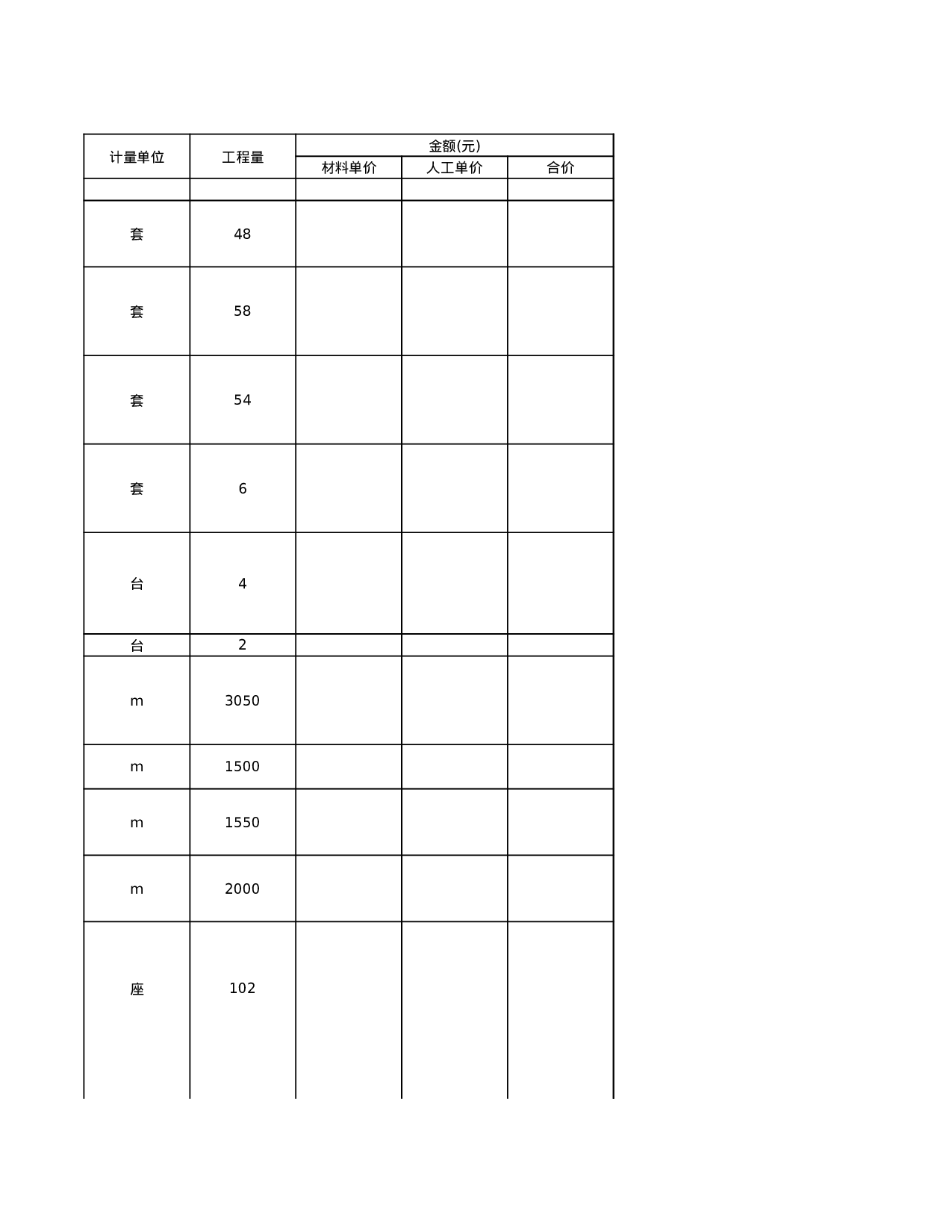 路灯报价清单模板.xls 第3页