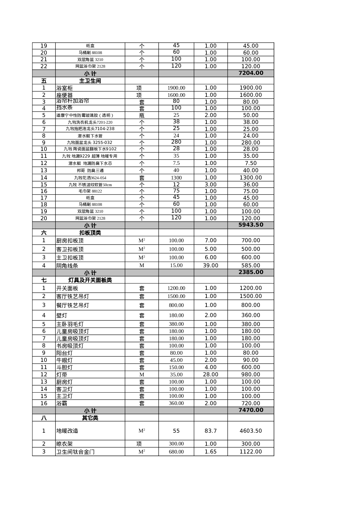 报价单模板g.xls 第5页