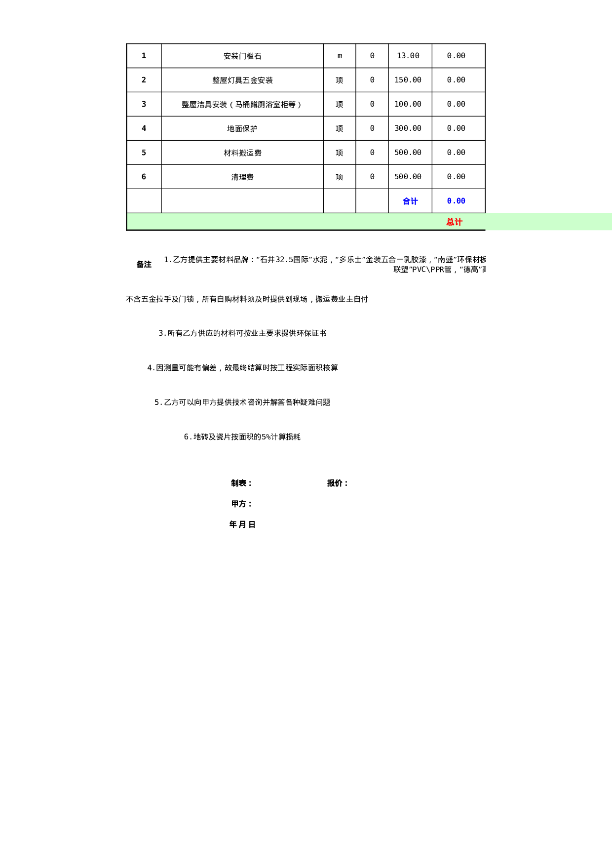 报价单59152086db590.xls 第2页