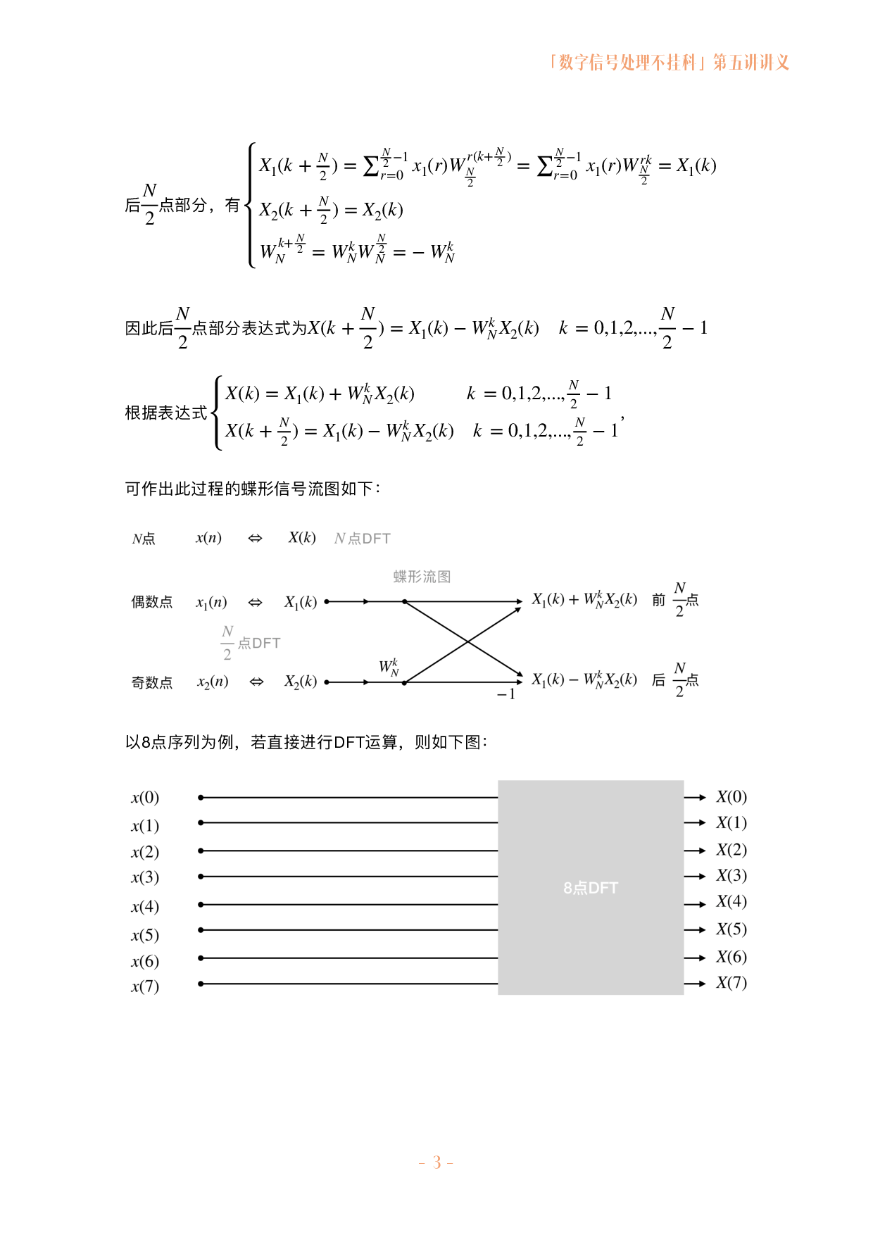 数字信号处理不挂科讲义-5-快速傅立叶变换.pdf 第3页
