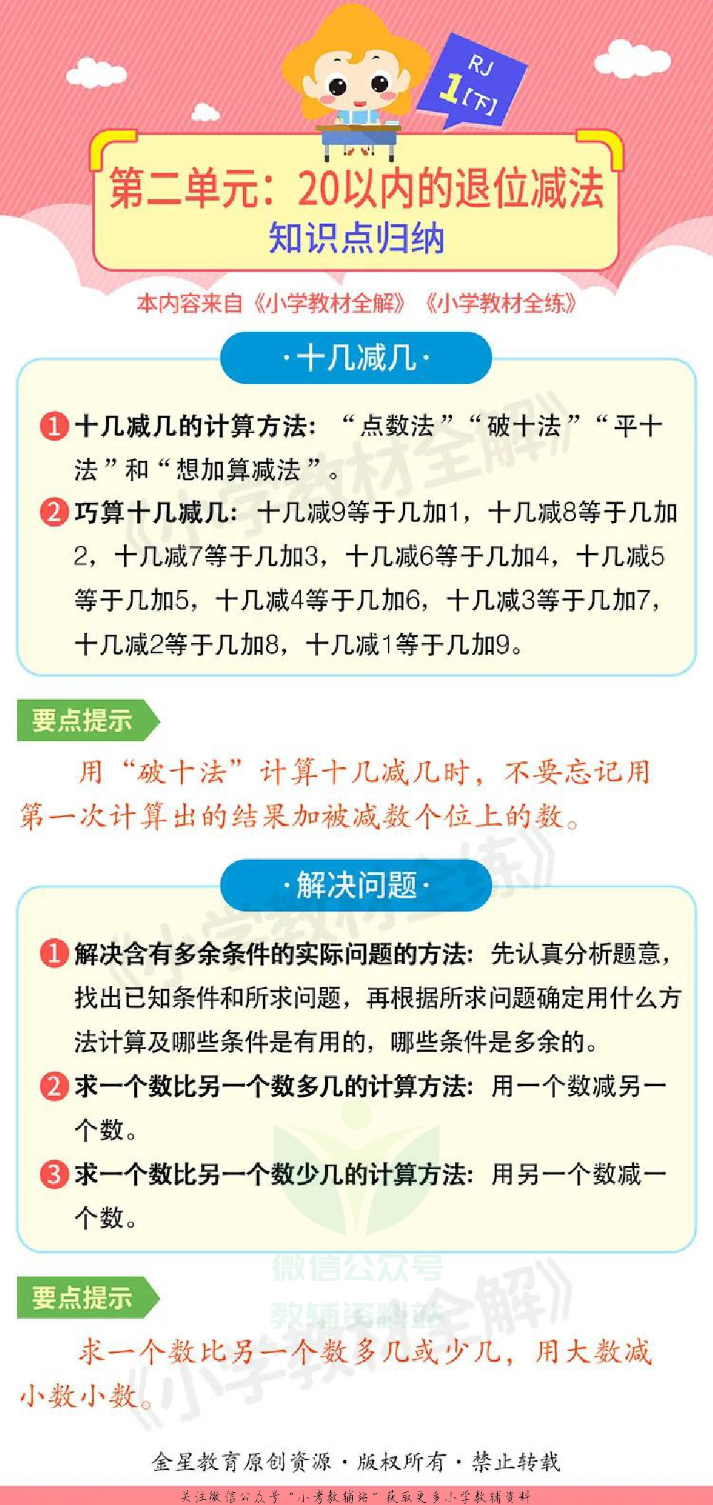 单元知识梳理一年级下册数学人教版.pdf 第2页