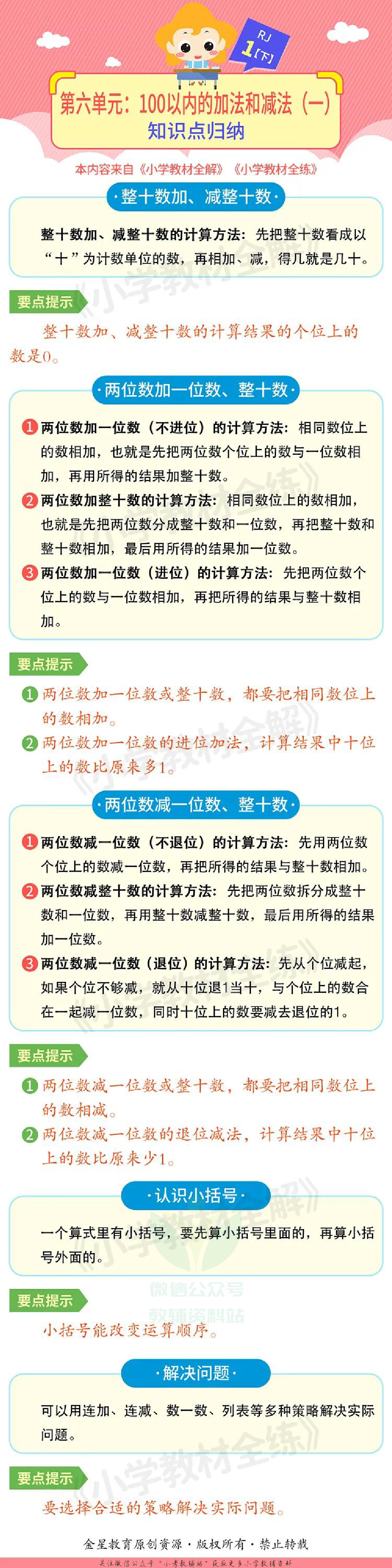 单元知识梳理一年级下册数学人教版.pdf 第6页