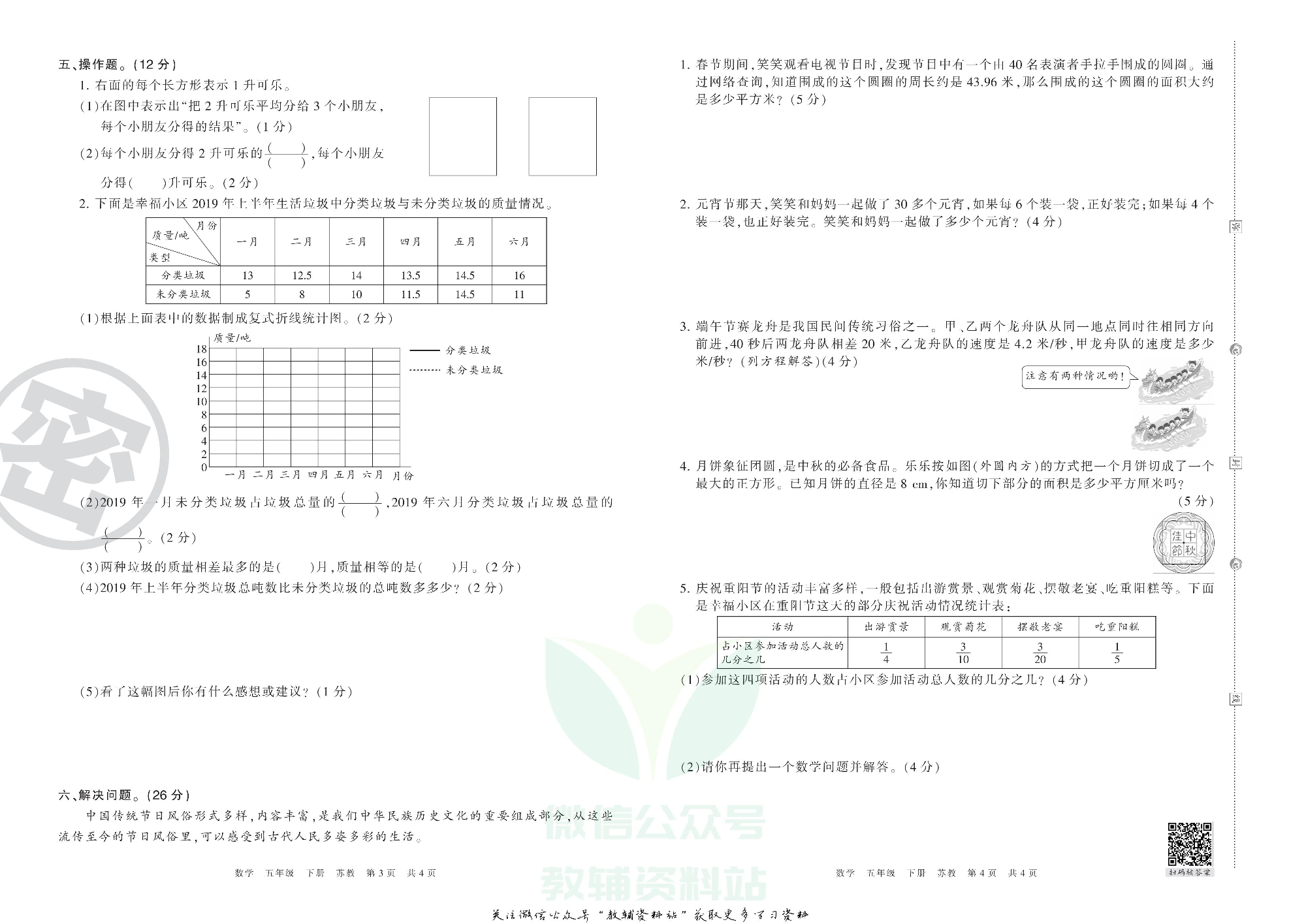 王朝霞期末复习压台卷五年级下册数学苏教版.pdf 第2页