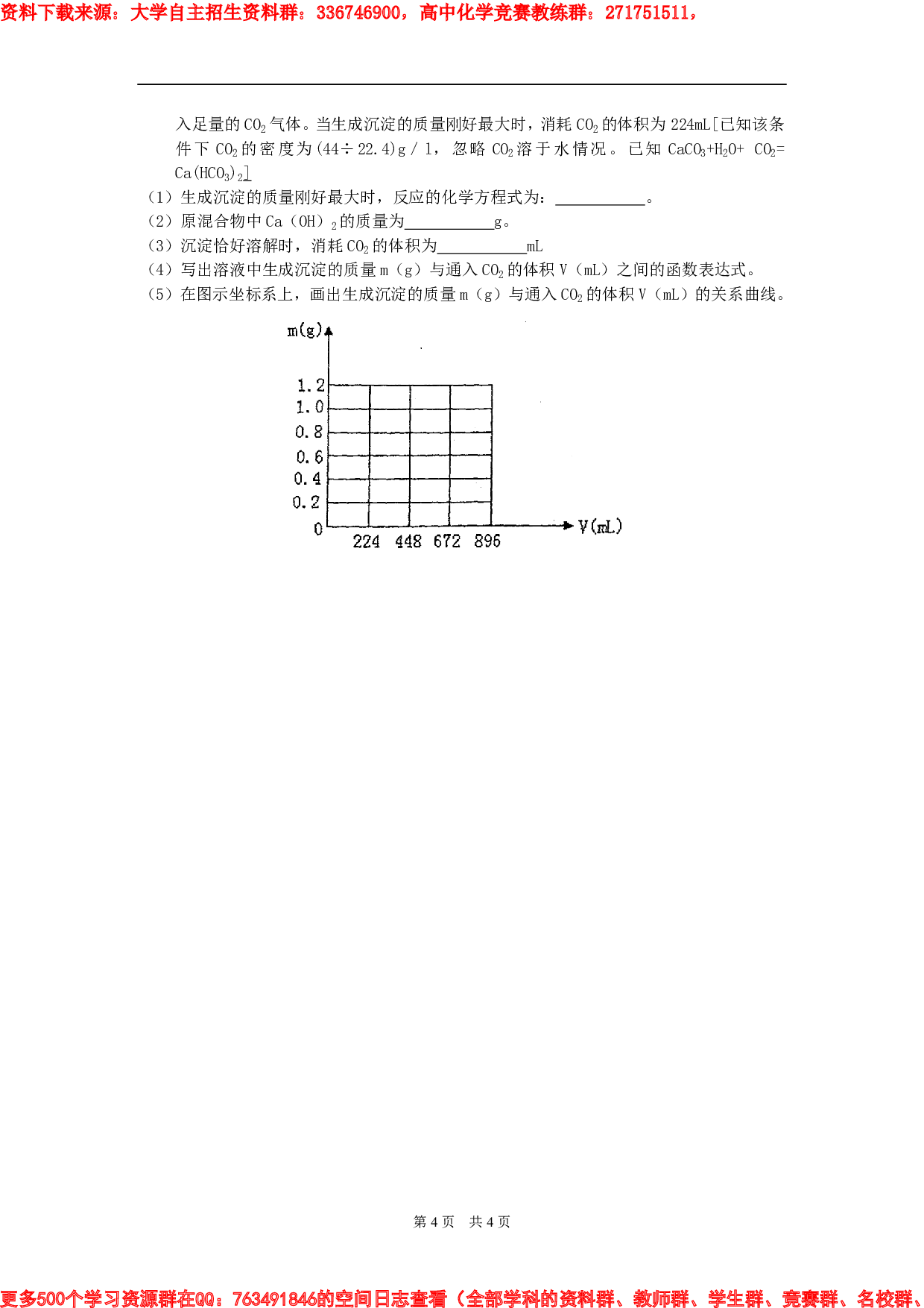 上海重点高中自主招生化学试题1.pdf 第4页
