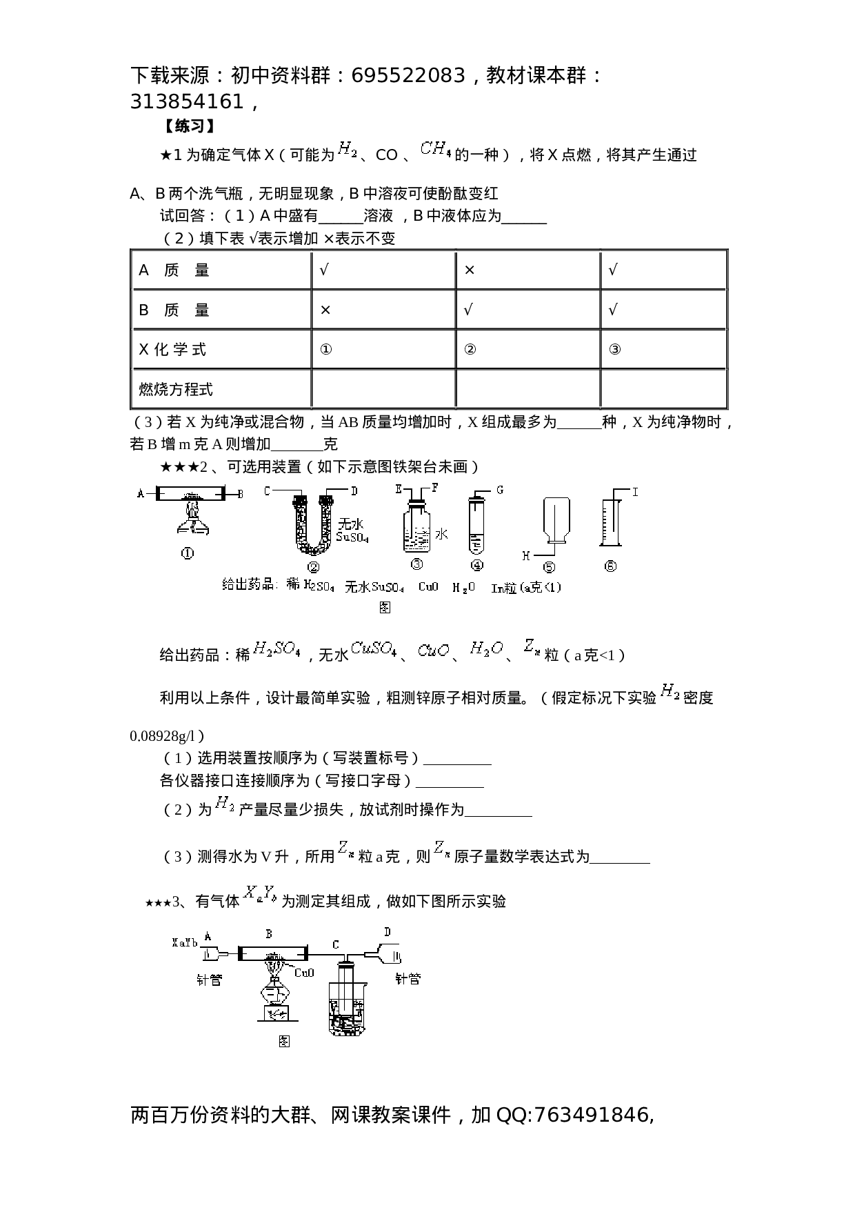 初中化学竞赛集训班讲义系列10： 综合实验.docx 第3页