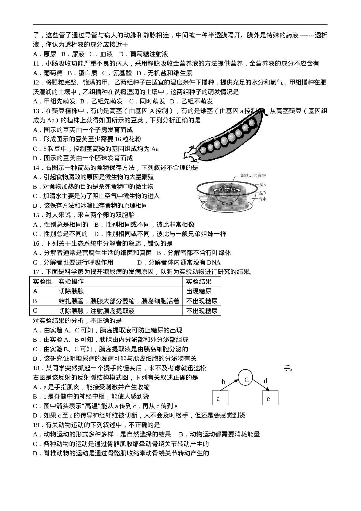 年中南六省初中生物竞赛复赛试题.doc 第2页
