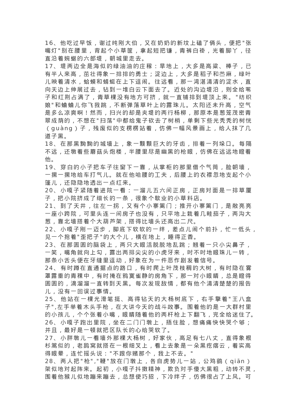 18《小兵张嘎》精彩片段+读后感.docx 第2页