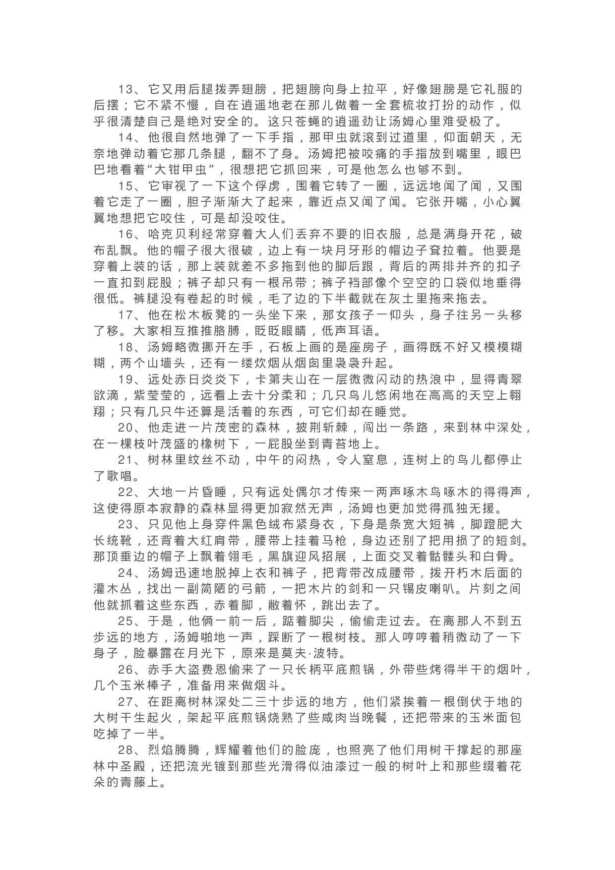 02《汤姆·索亚历险记》精彩片段+读后感.docx 第2页