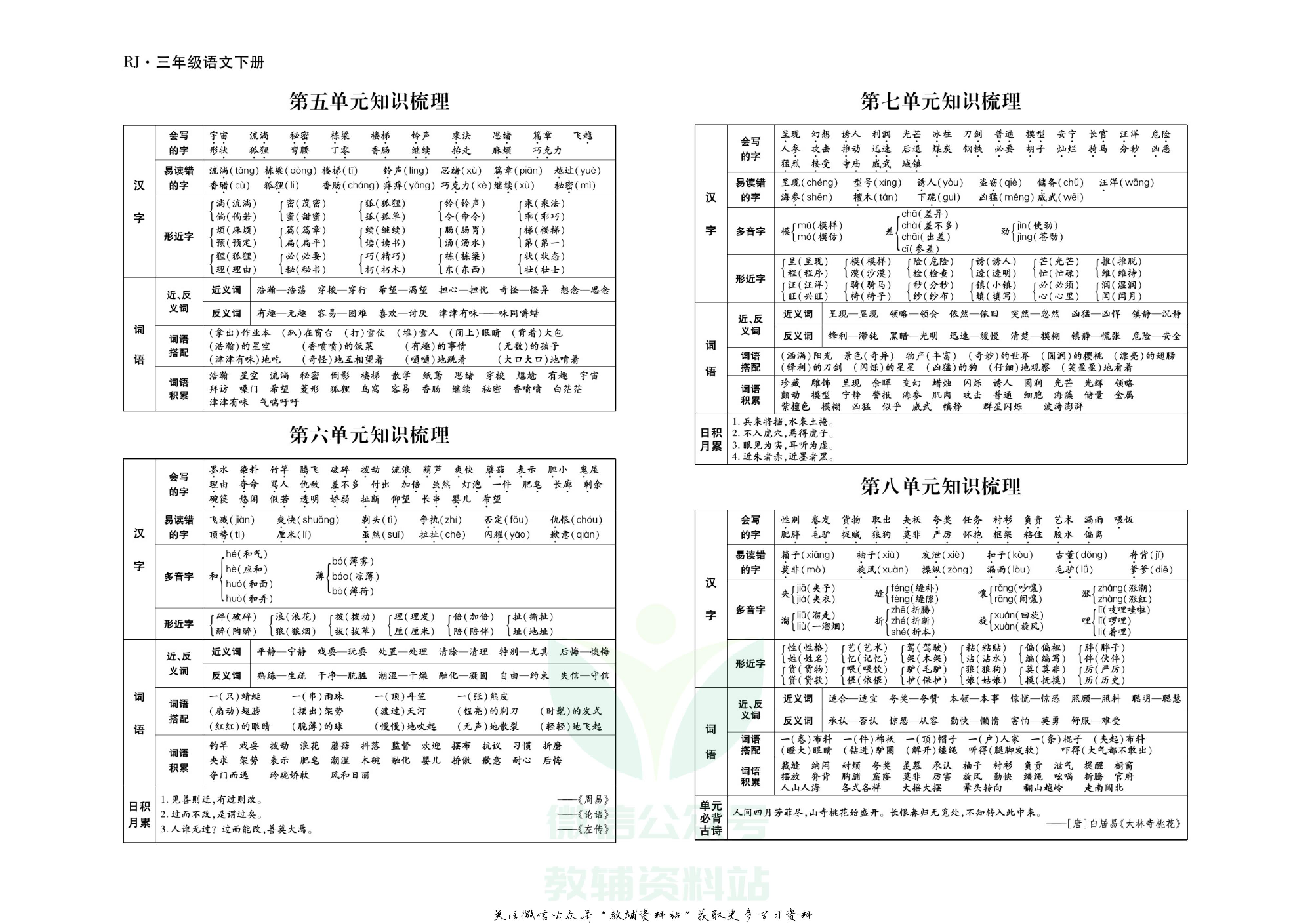 聚优《引领期末》三年级下册语文人教版.pdf 第3页