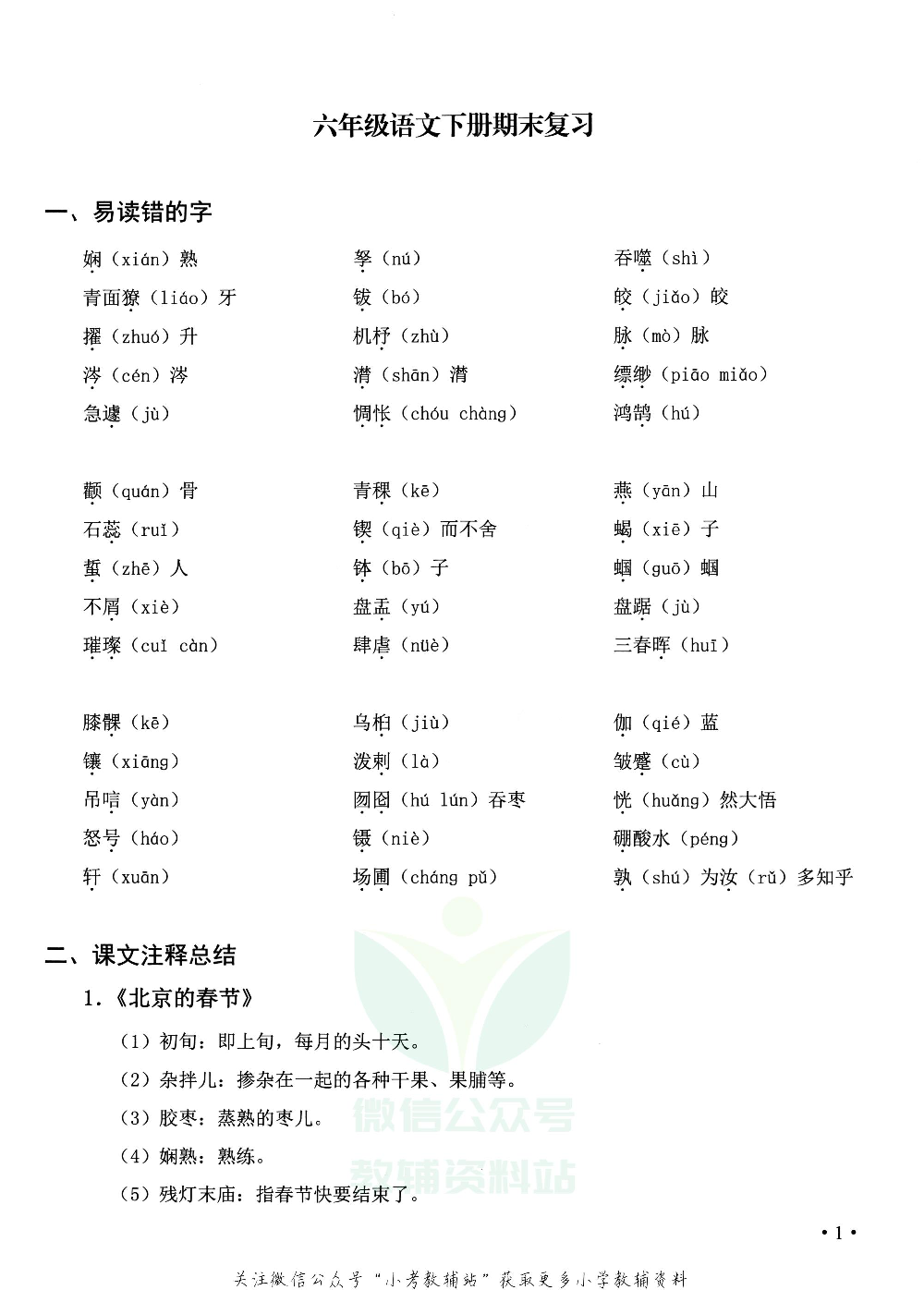 飞翔上海期末复习六年级下册.pdf 第6页