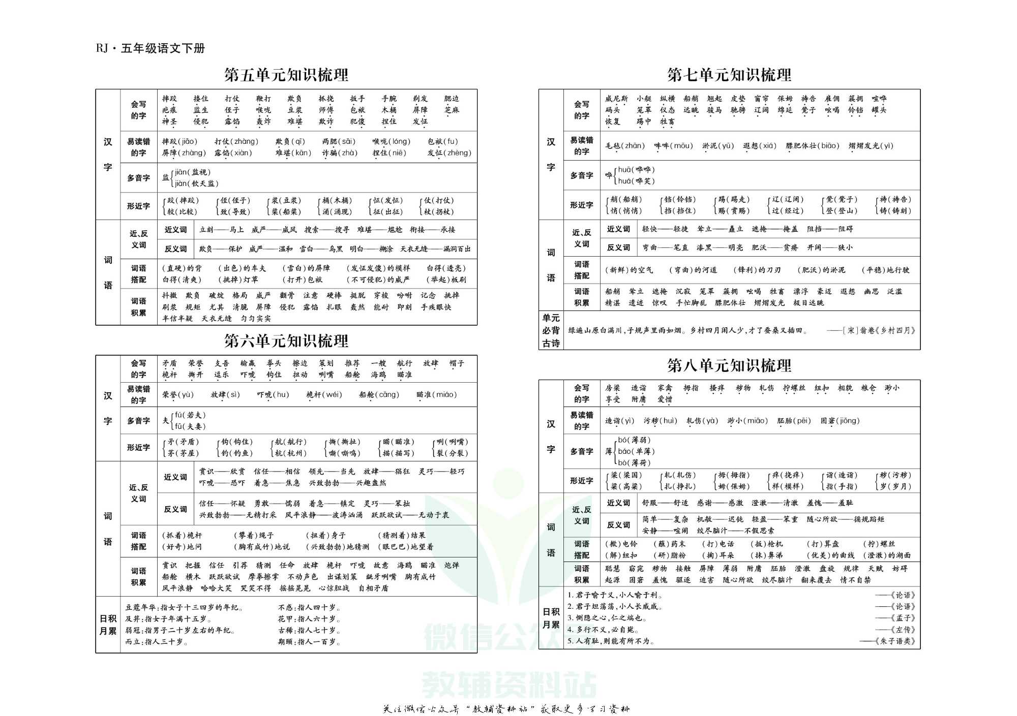 聚优《引领期末》五年级下册语文人教版.pdf 第3页