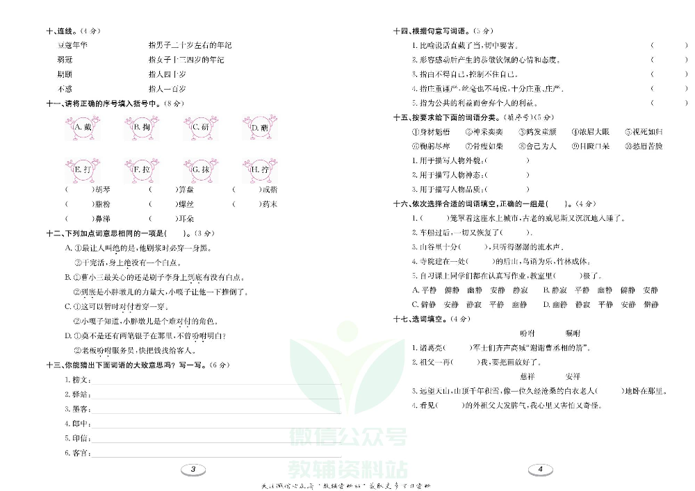 《期末冲刺100分金卷》五年级下册语文部编版.pdf 第3页