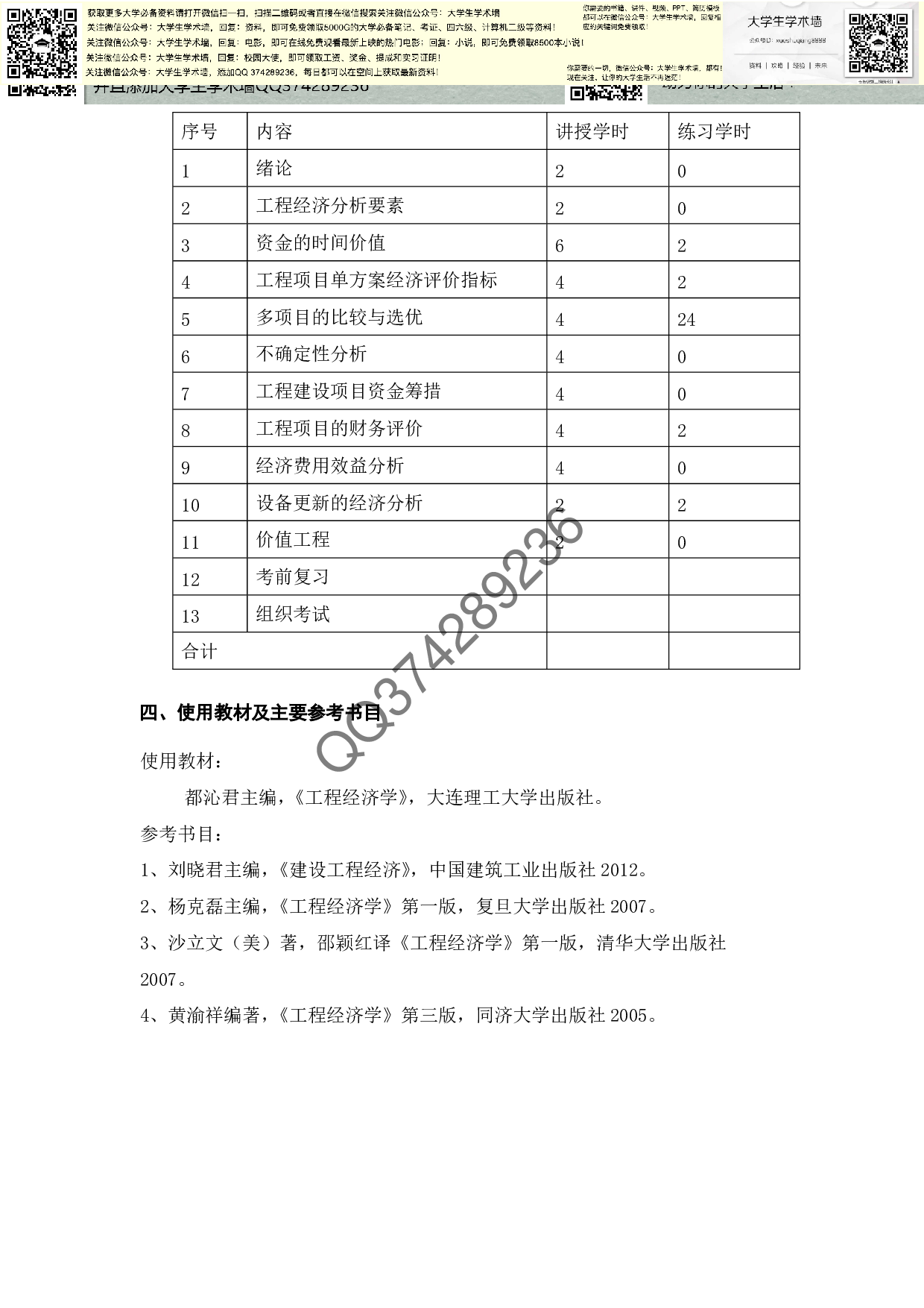 《工程经济学》课程教学大纲.pdf 第4页