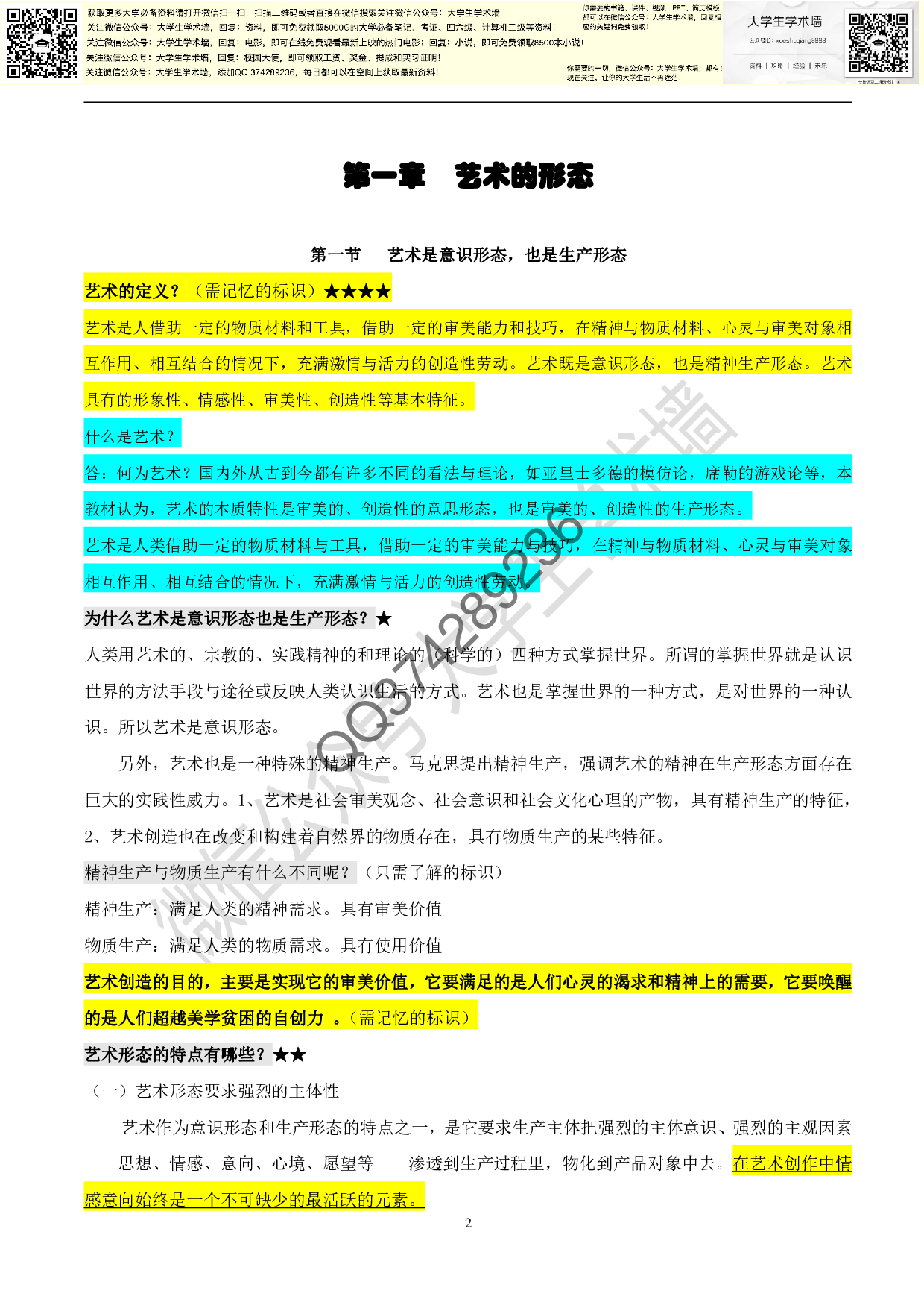 艺术概论重点整理资料.pdf 第2页