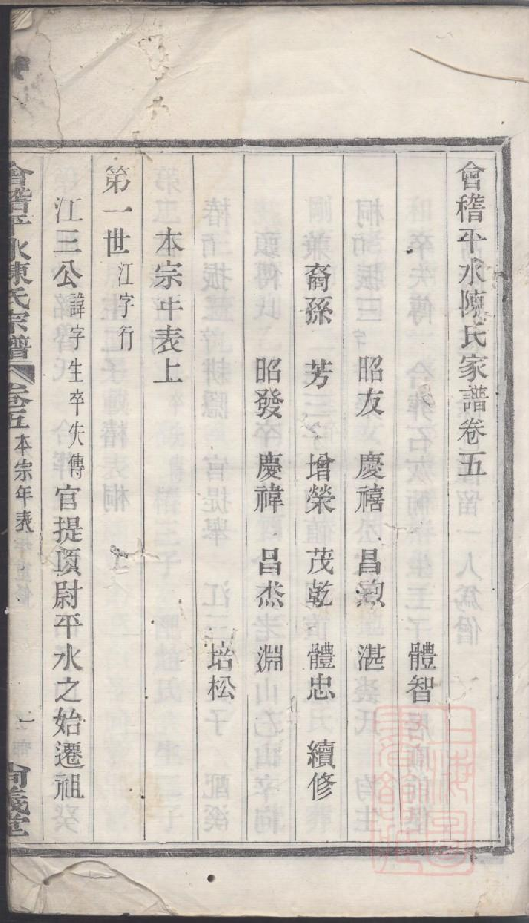 0198会稽平水陈氏宗谱_002.pdf 第2页