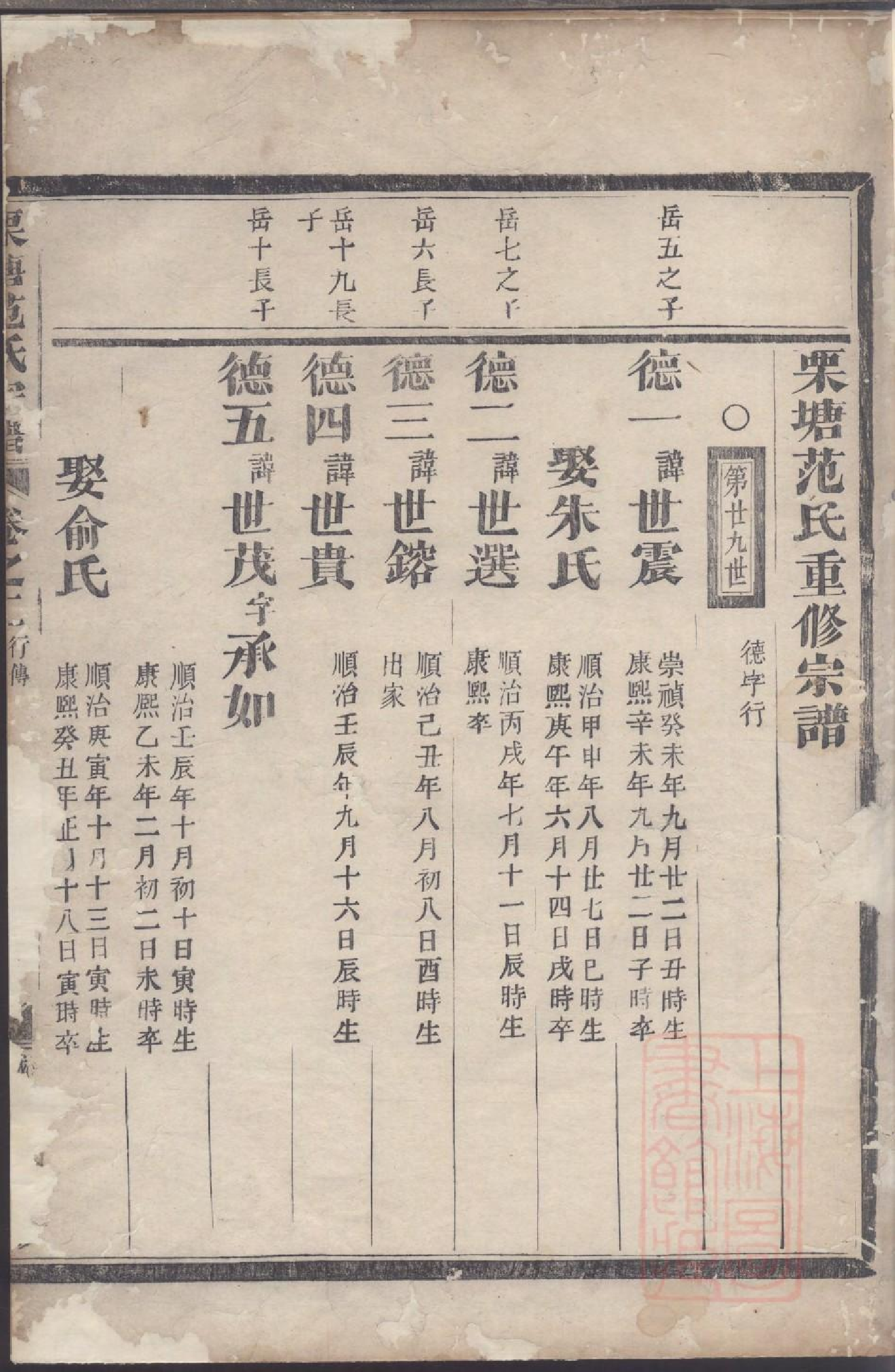 0023栗塘范氏重修宗谱_002.pdf 第3页