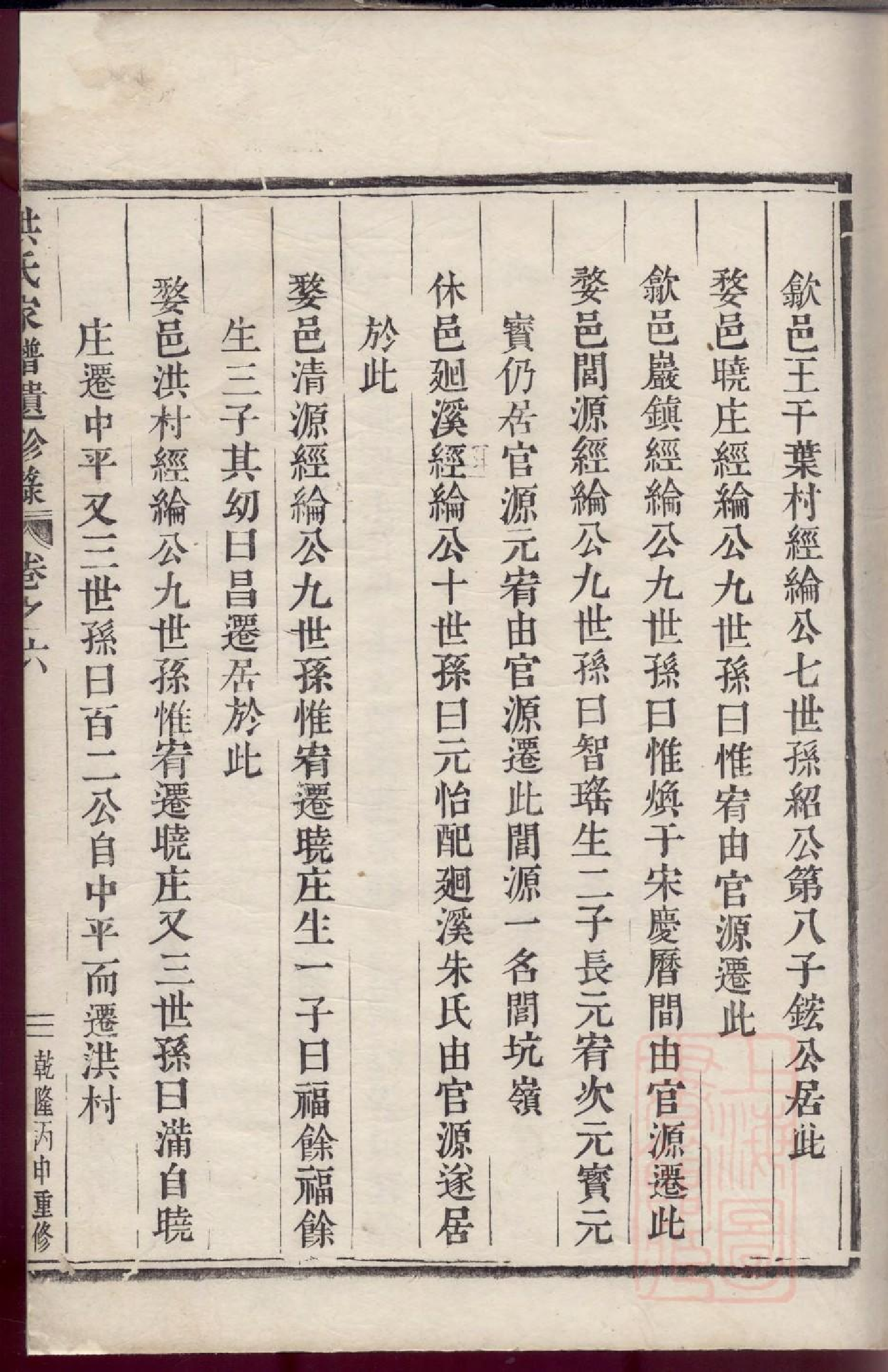0129青阳洪氏宗谱_002.pdf 第6页