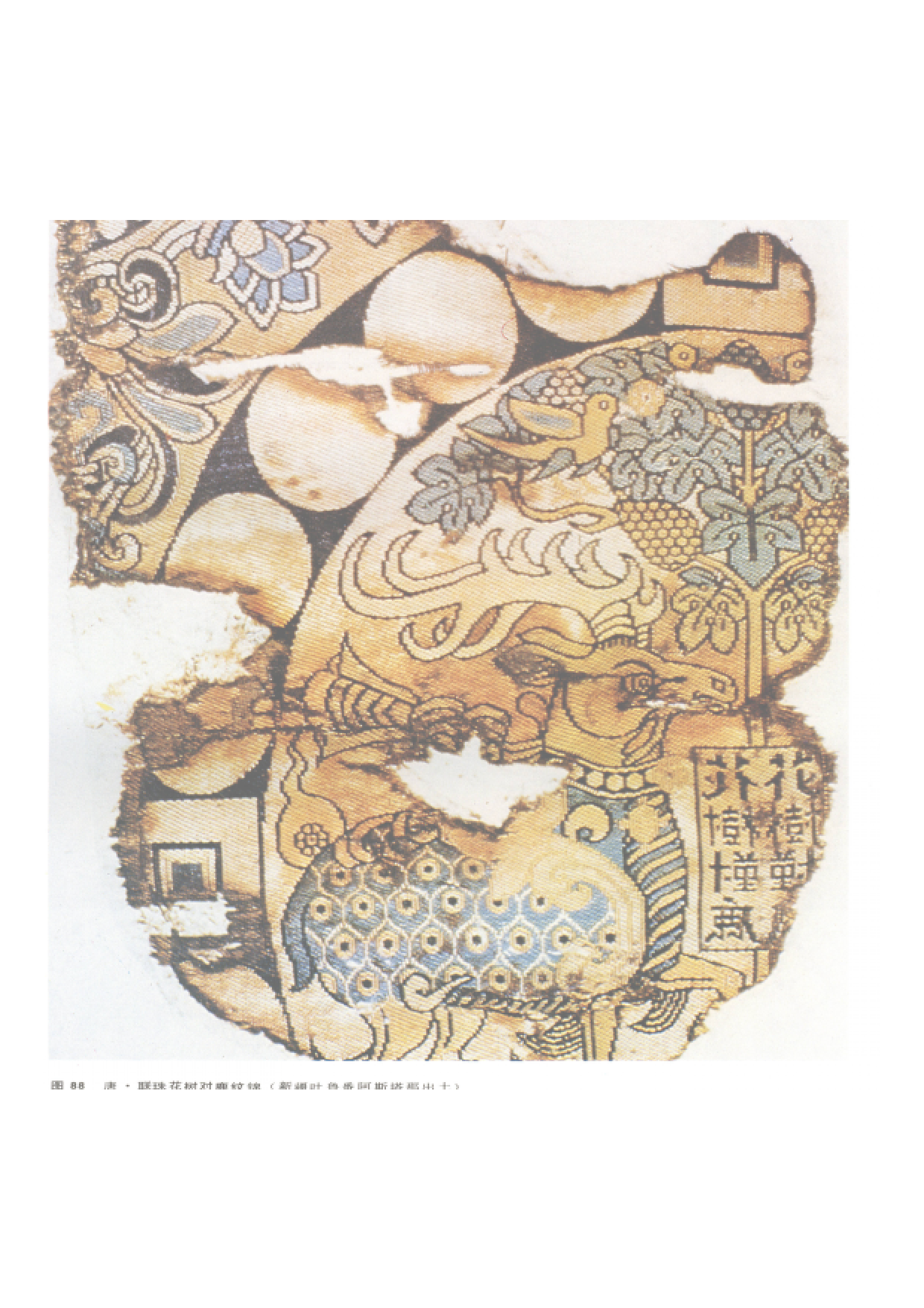 唐 联珠对鹿花树纹锦（阿斯塔纳墓）.pdf 第1页