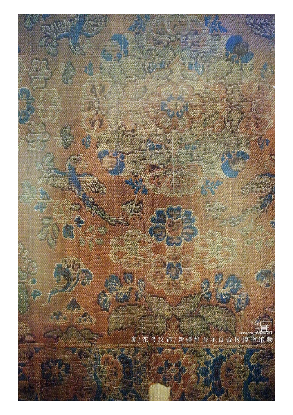 唐代宗大历十三年（公元778年） 花鸟纹锦  1966年新疆吐鲁番阿斯塔纳M48出土 .pdf 第1页