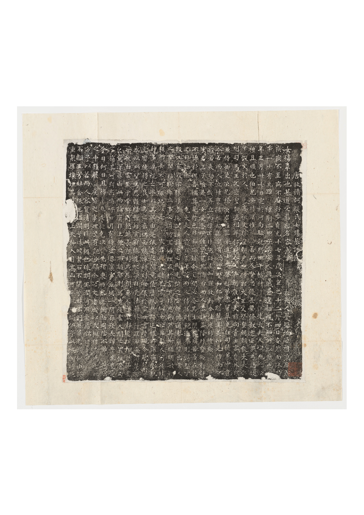 拓片237.唐张氏女殇墓志铭.哈佛大学图书馆藏.pdf 第1页