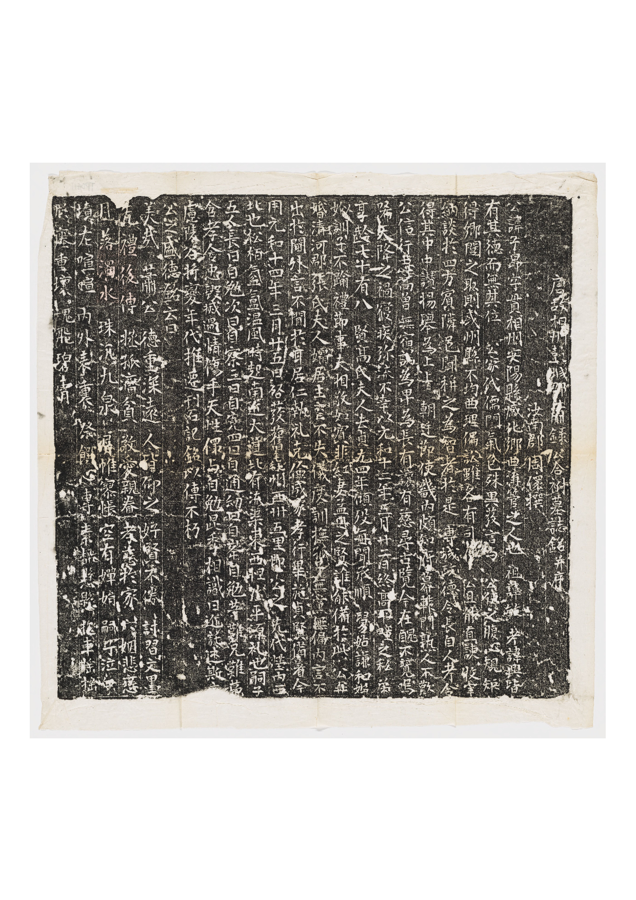 拓片173.唐萧子昂及夫人高氏合葬墓志铭.哈佛大学图书馆藏.pdf 第1页