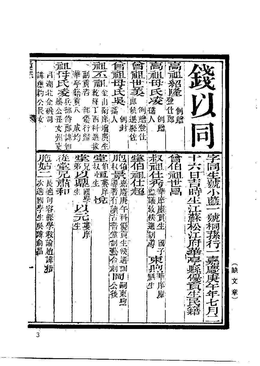 清代硃卷集成  （11）.pdf 第5页