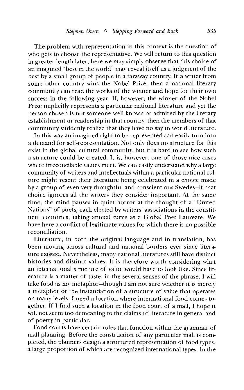 宇文所安：徘徊：世界诗歌论题及可能性 Possibilities for World Poetry.pdf 第5页