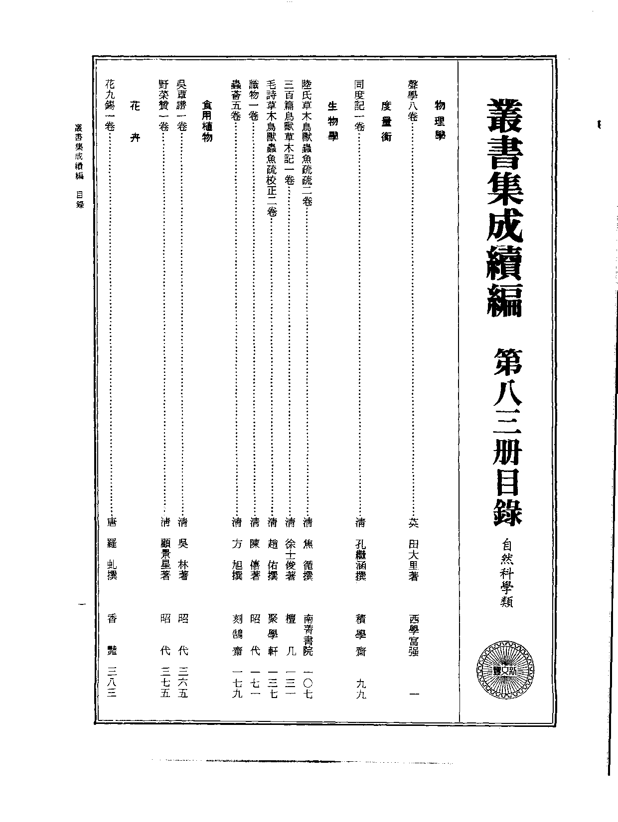 丛书集成续编[1].第083册.自然科学类.pdf 第2页