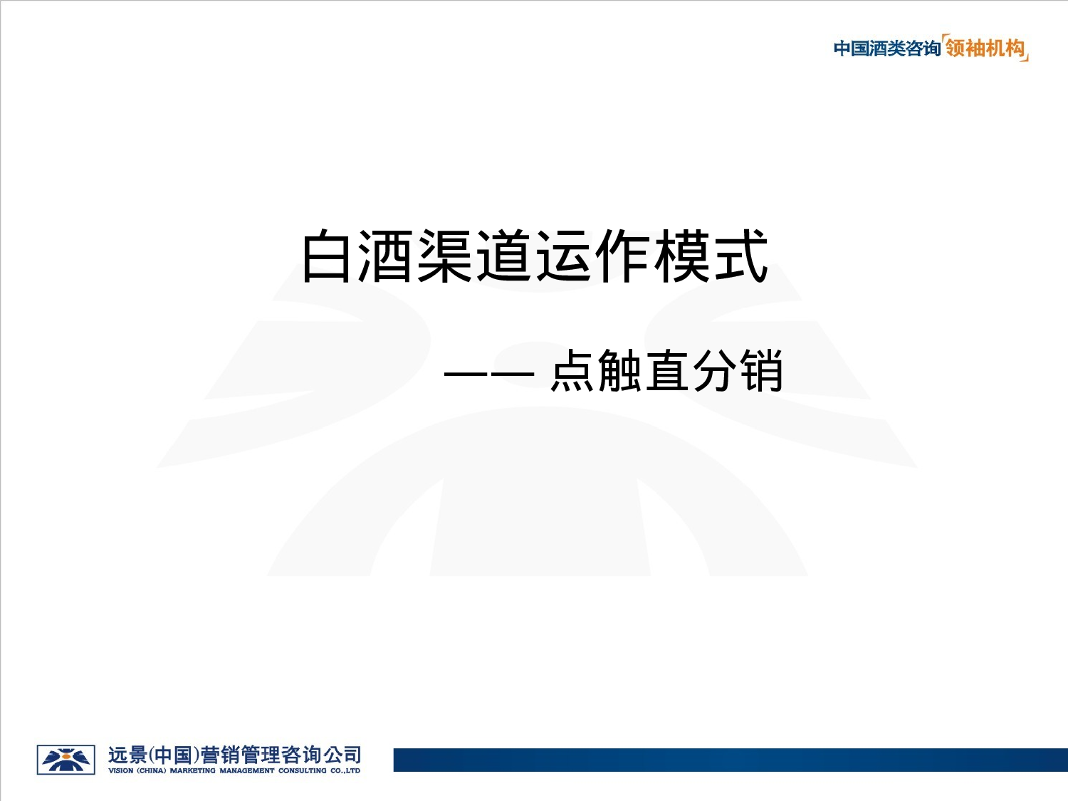 白酒渠道运作模式--点触直分销.ppt 第1页