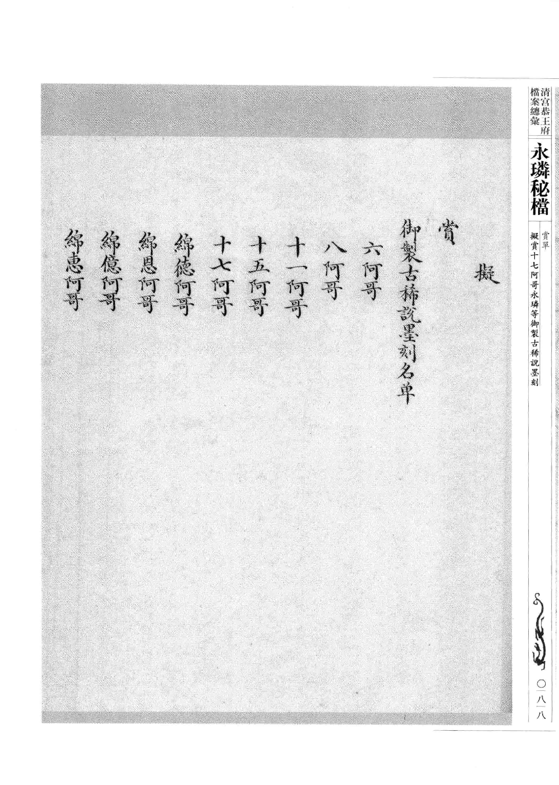 清宫恭王府档案总汇 永璘秘档_2.pdf 第2页