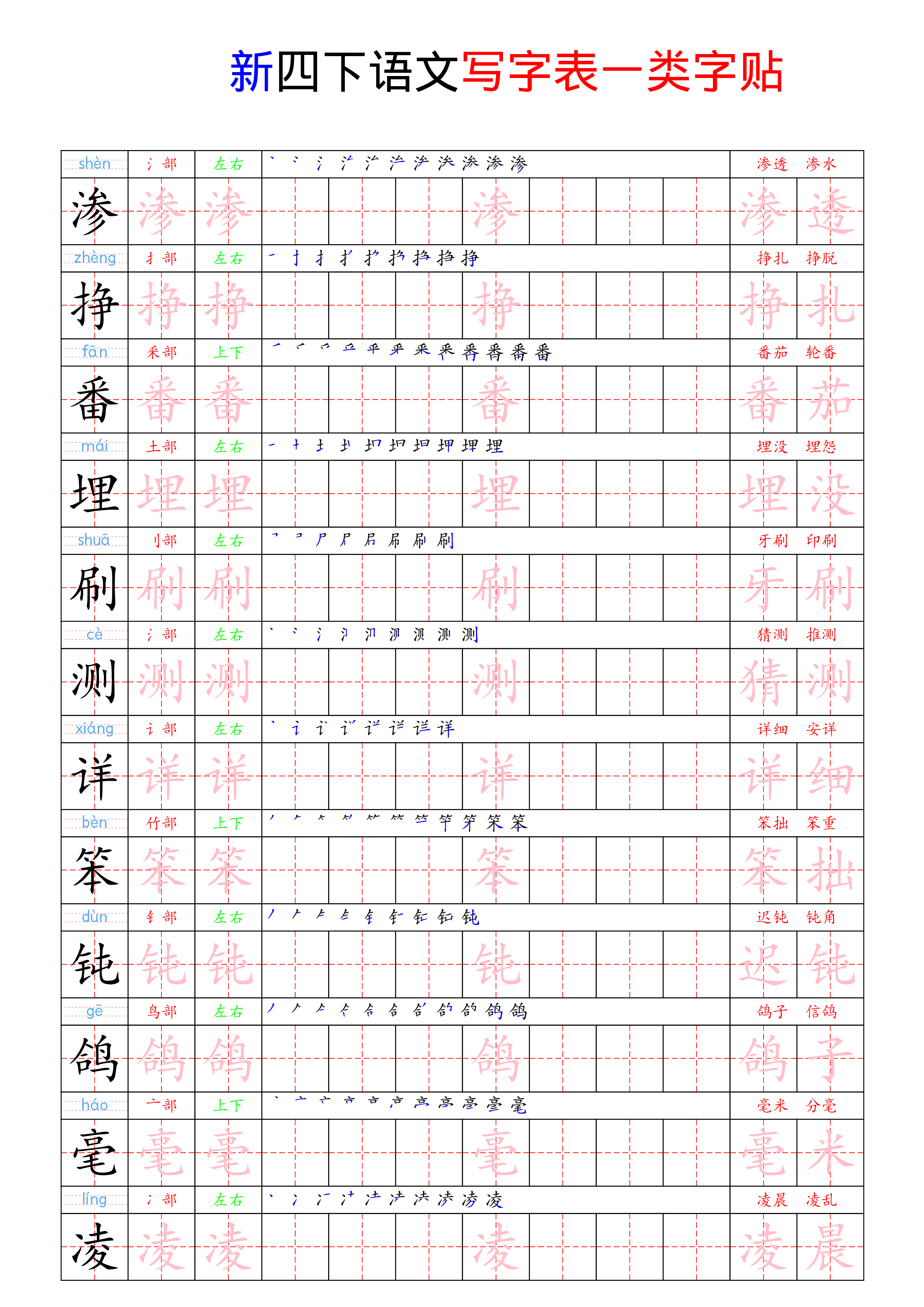 四（下）语文 写字表一类字贴21页.pdf 第5页
