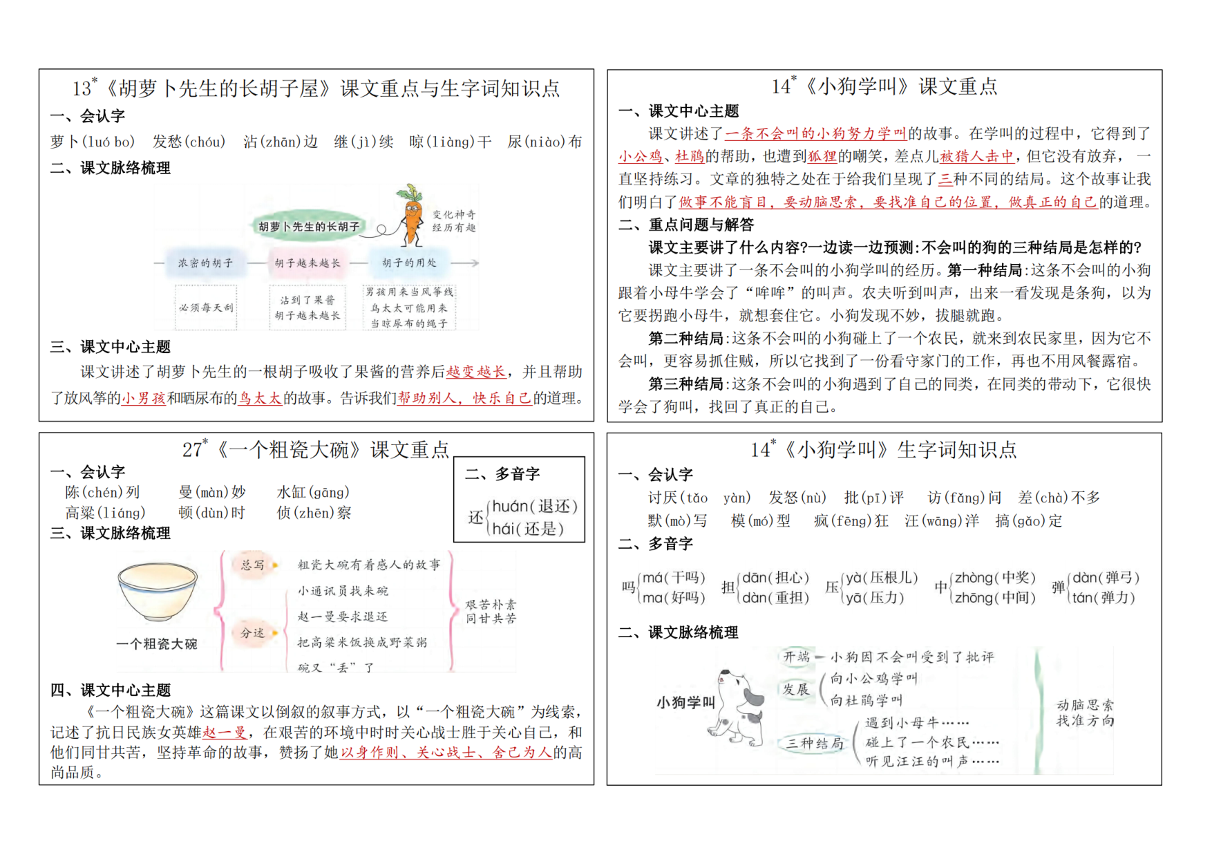 三年级语文上册24秋新版课内重点知识生字词《课课贴》.pdf 第6页