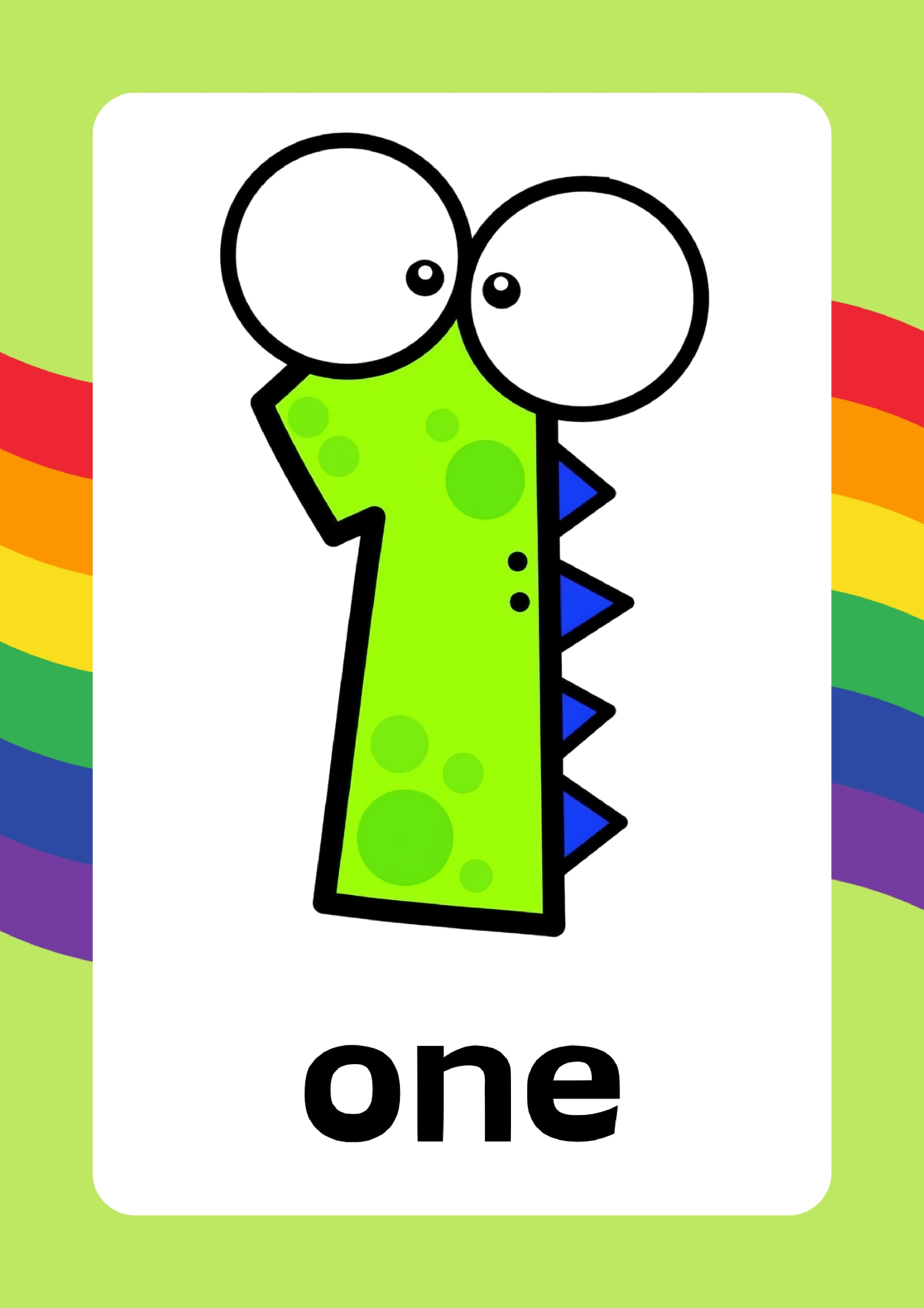 Number 1-10Flashcard彩色小怪物数字卡x10(1).pdf 第1页