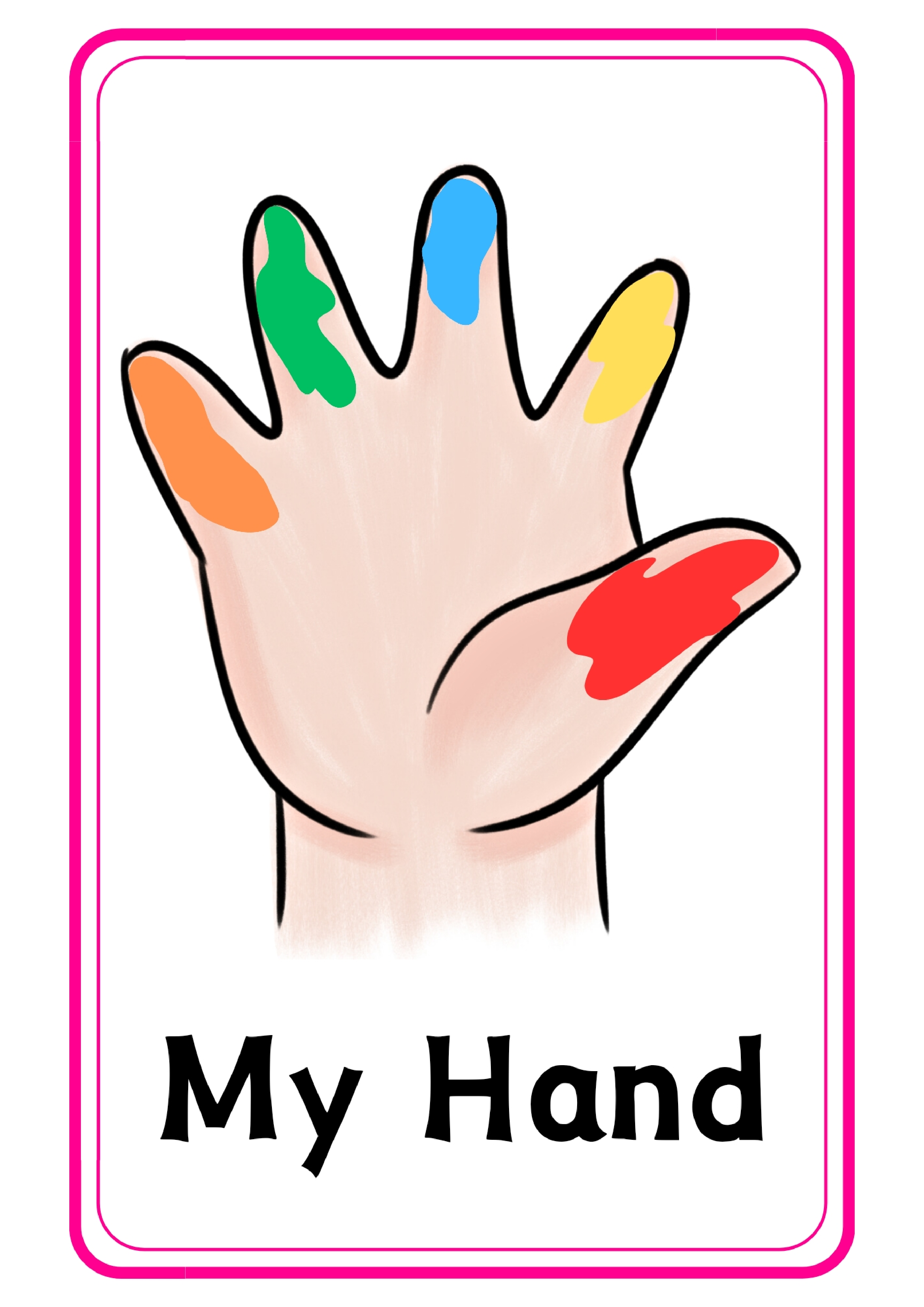 My Hand手指手掌主题单词卡x8.pdf 第1页