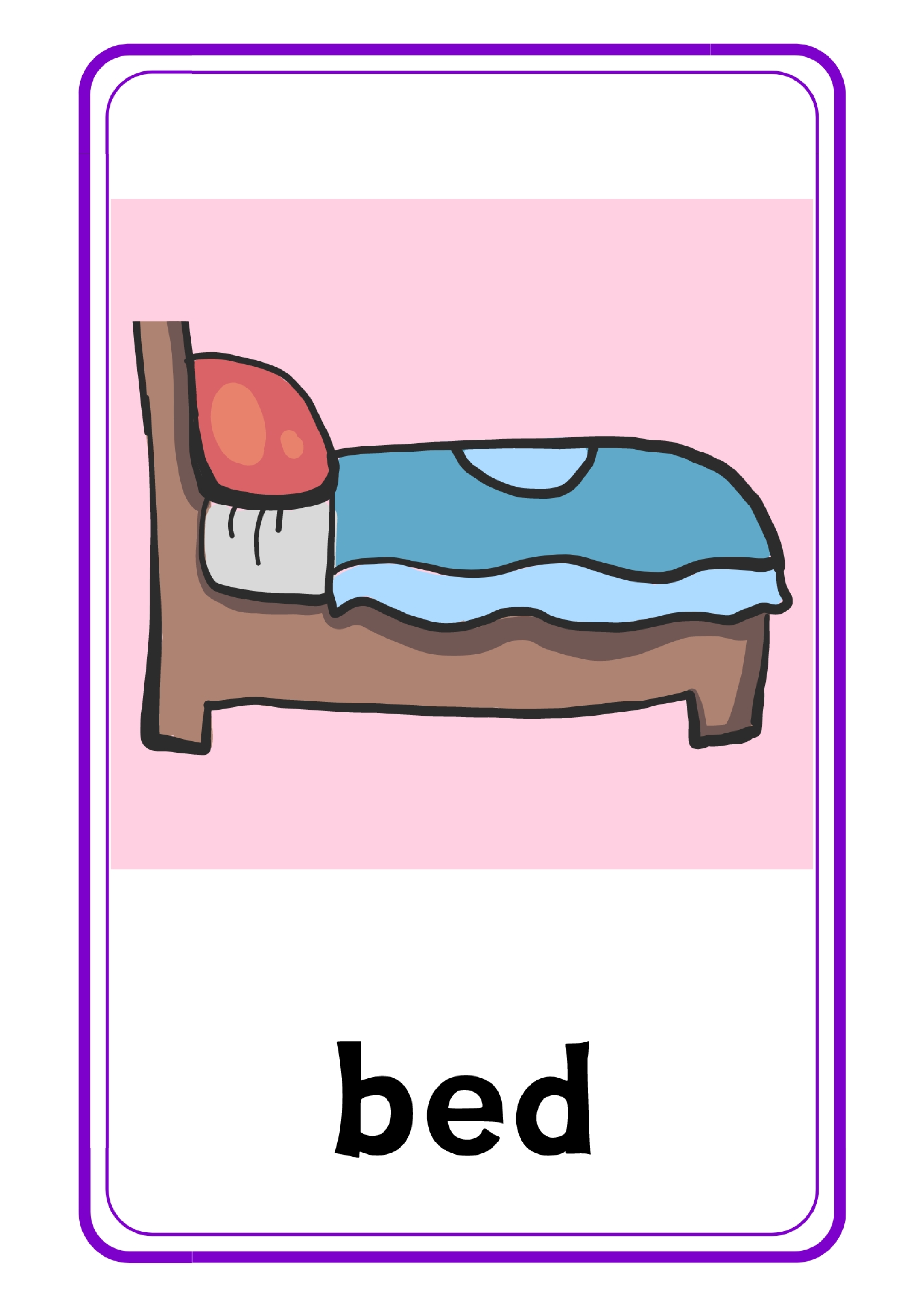 In the bedroom新版单词卡.pdf 第1页