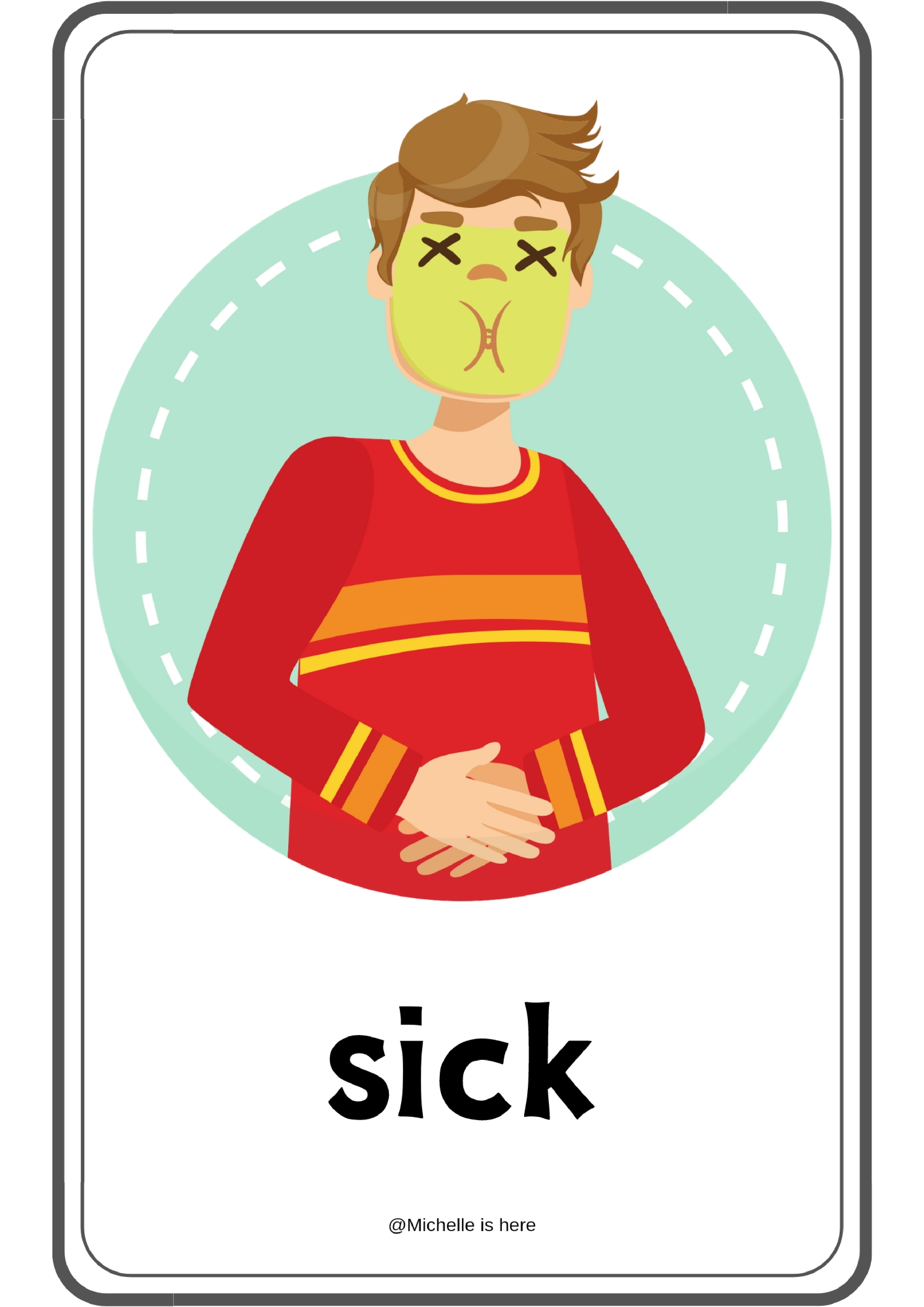 Feelings表情情绪单词卡.pdf 第2页