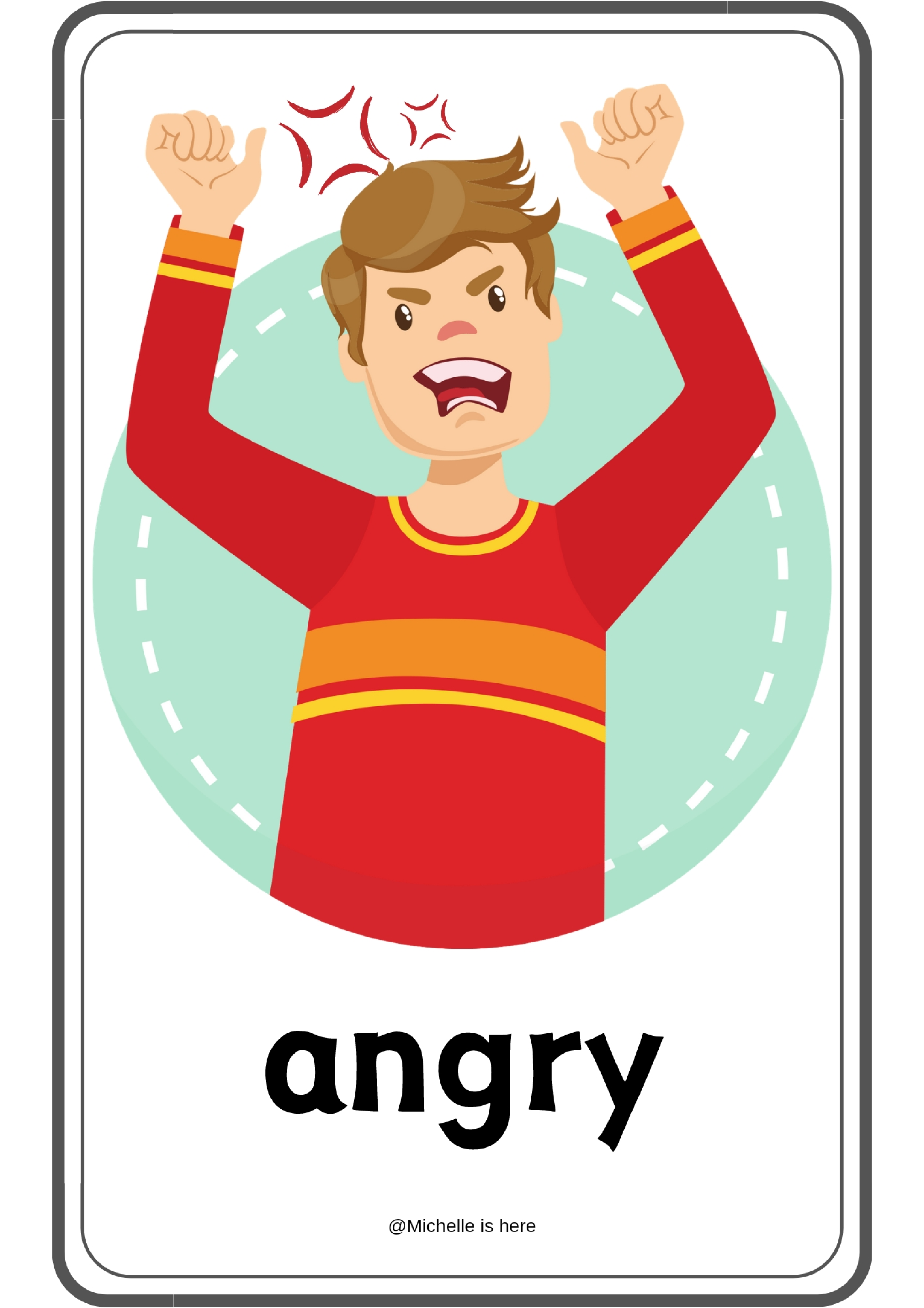 Feelings表情情绪单词卡.pdf 第4页