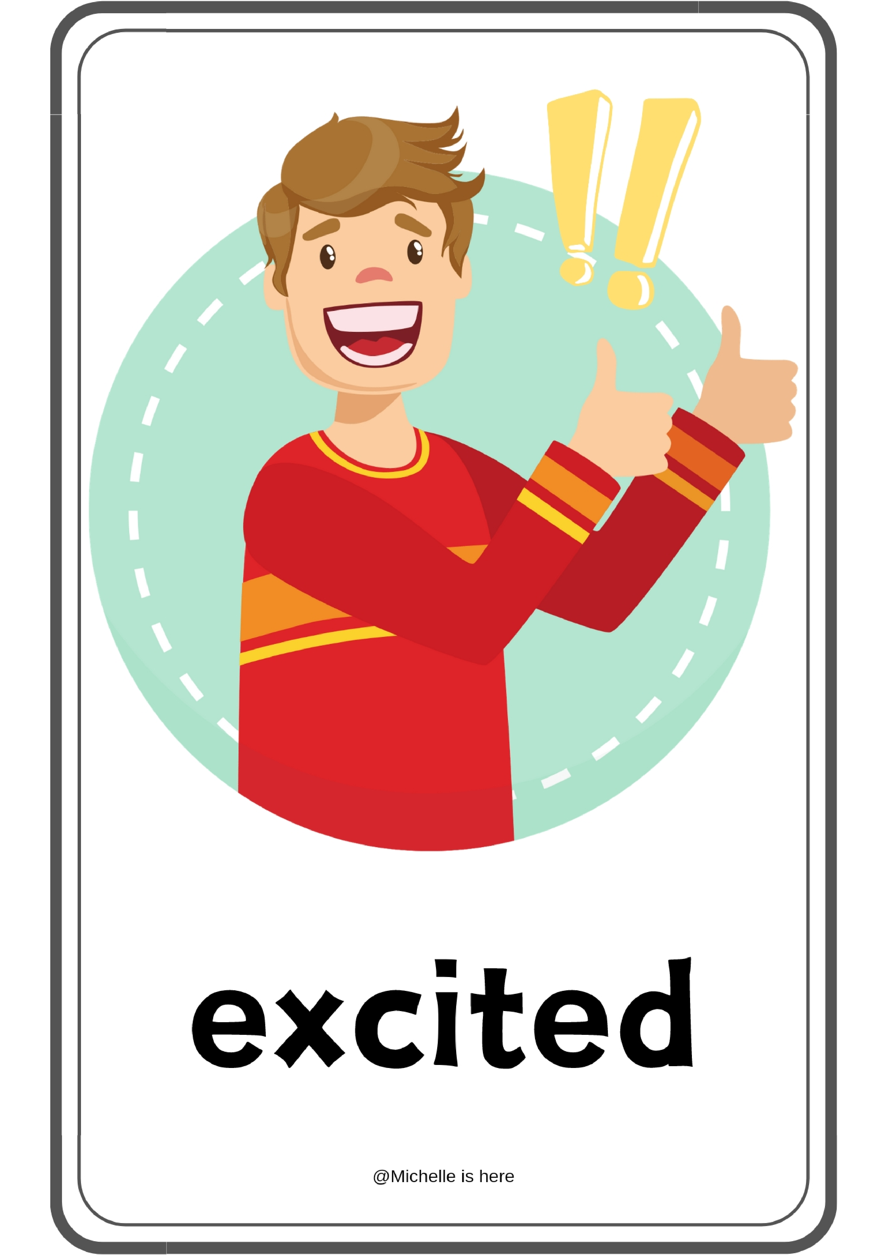 Feelings表情情绪单词卡.pdf 第6页