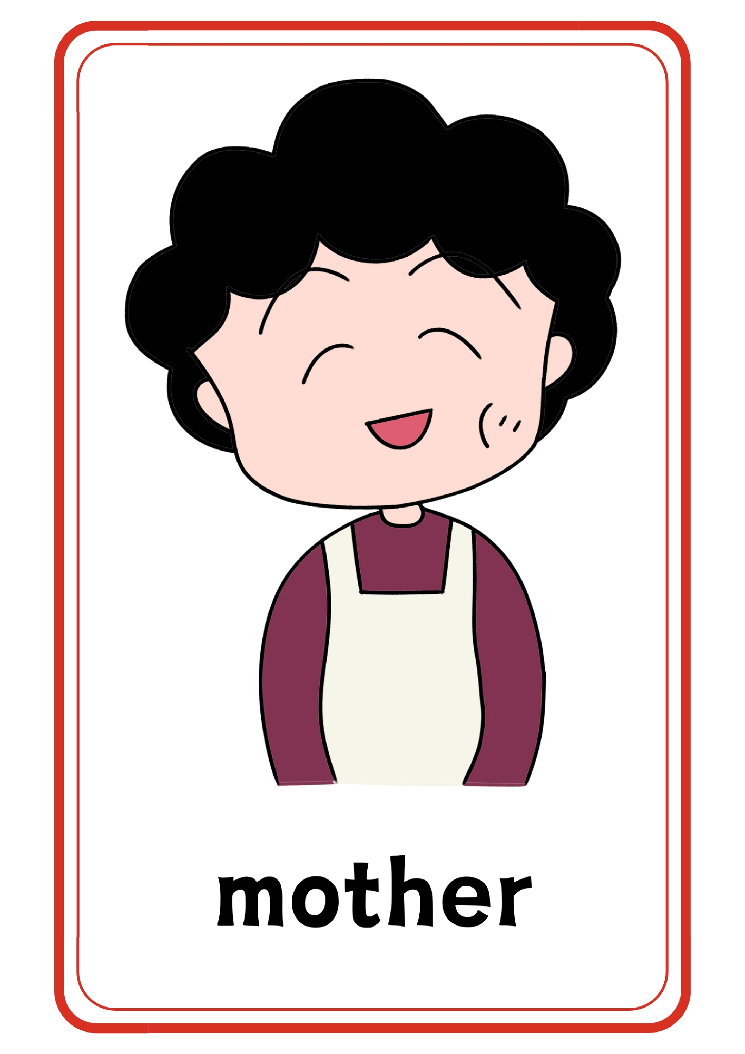 Family小丸子一家单词卡.pdf 第3页