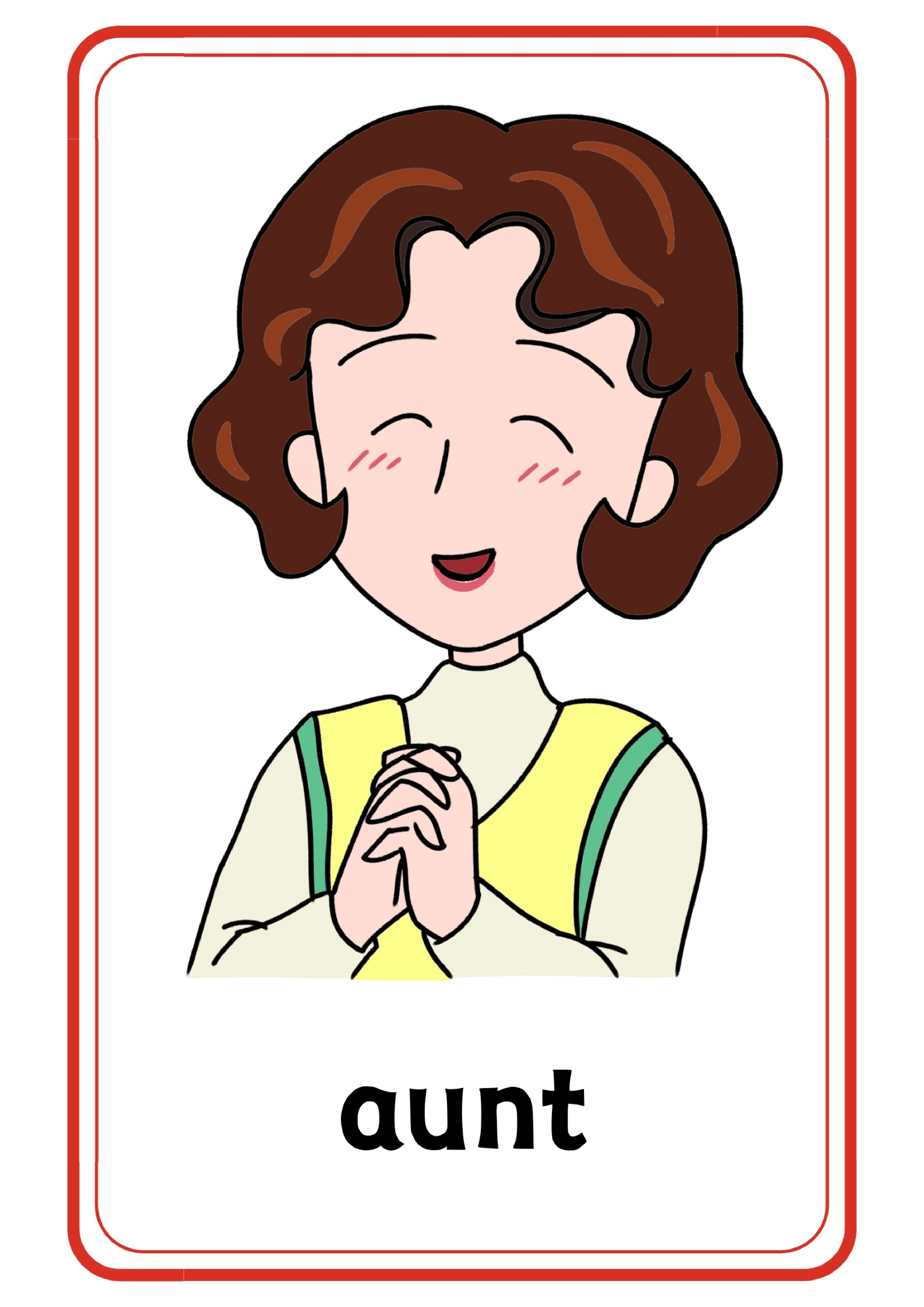 Family小丸子一家单词卡.pdf 第6页