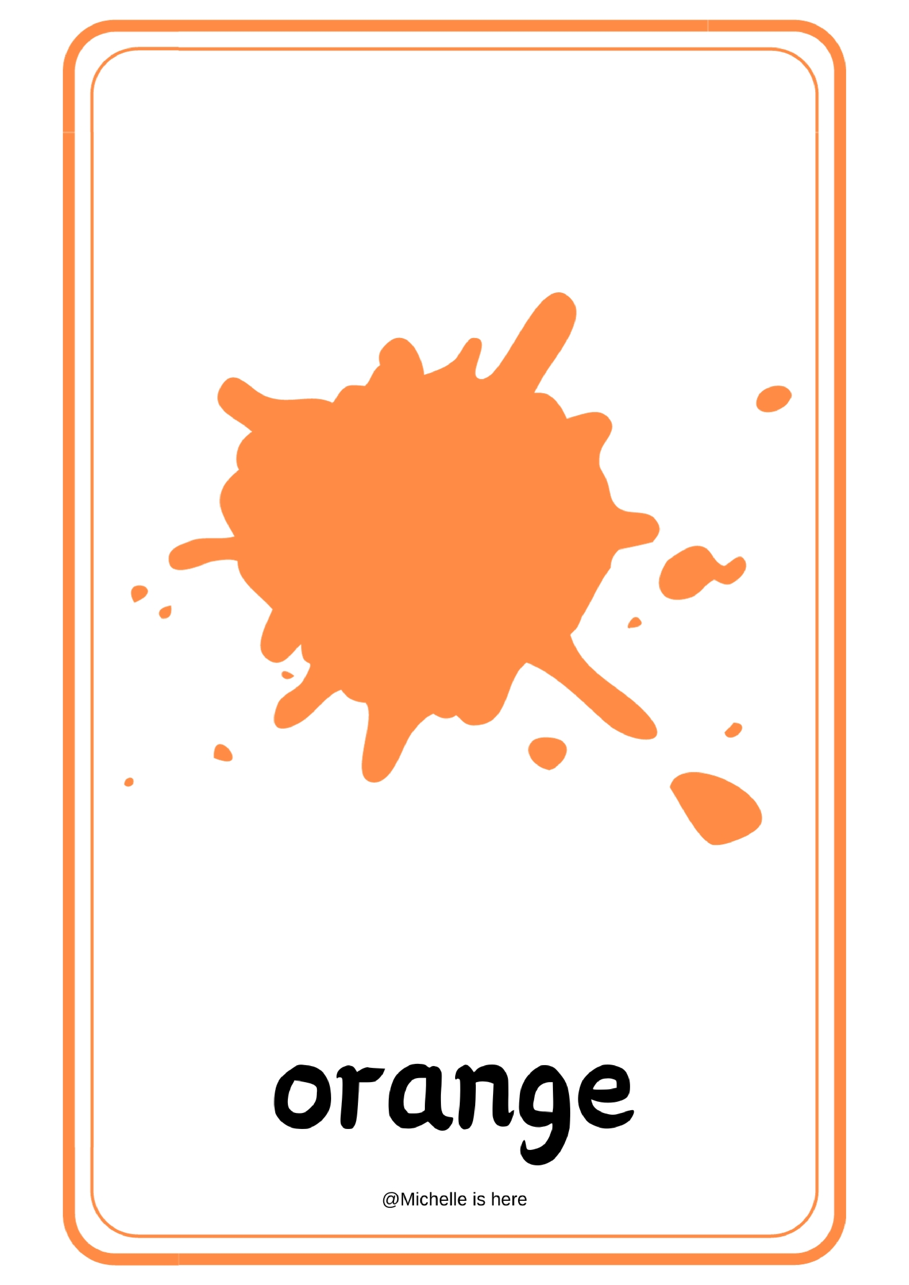 Colors颜色单词卡.pdf 第6页