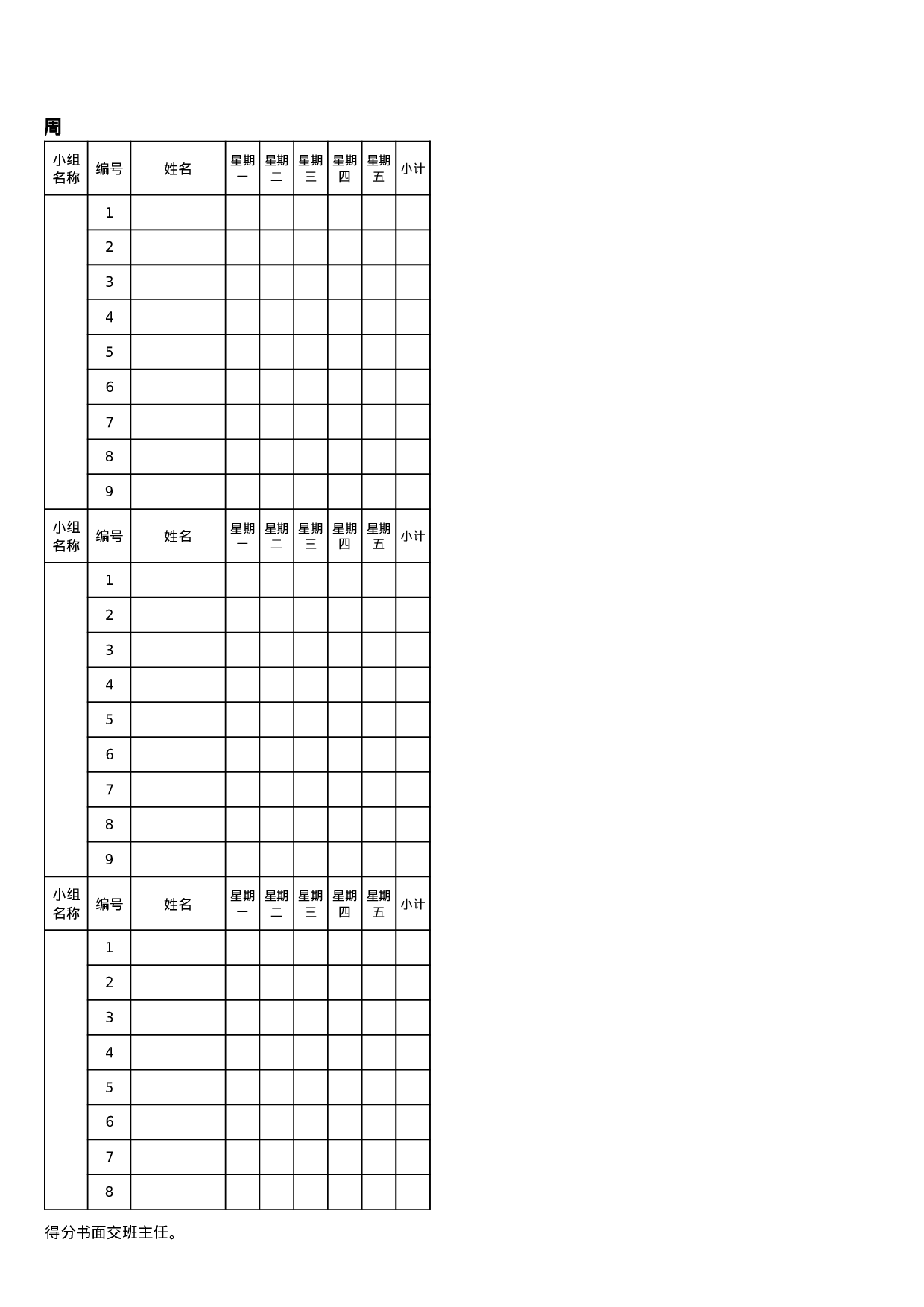 小组合作学习班级评分表-7c6826b463ba.xls 第2页