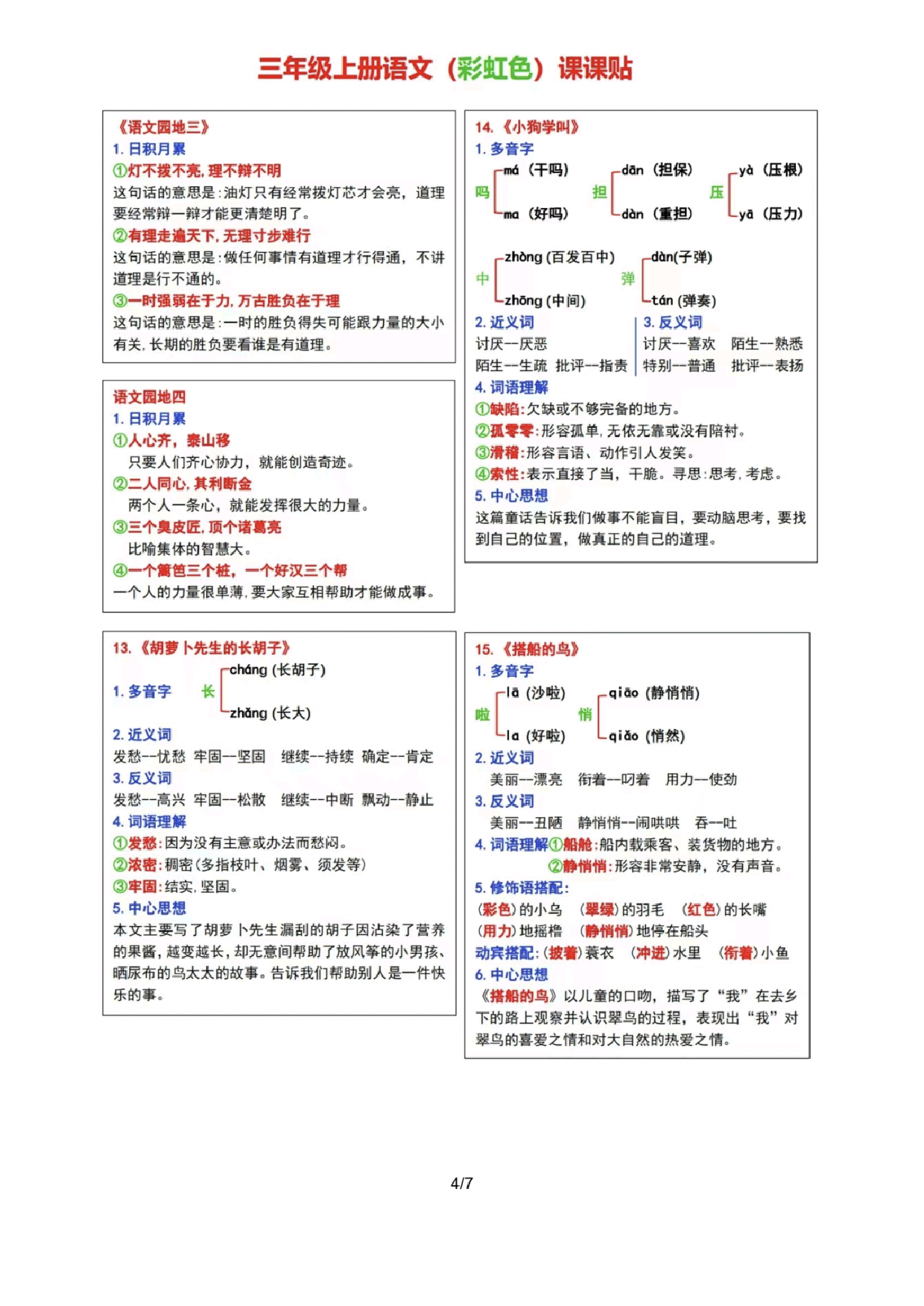 24新版彩色课课贴三上.pdf 第4页