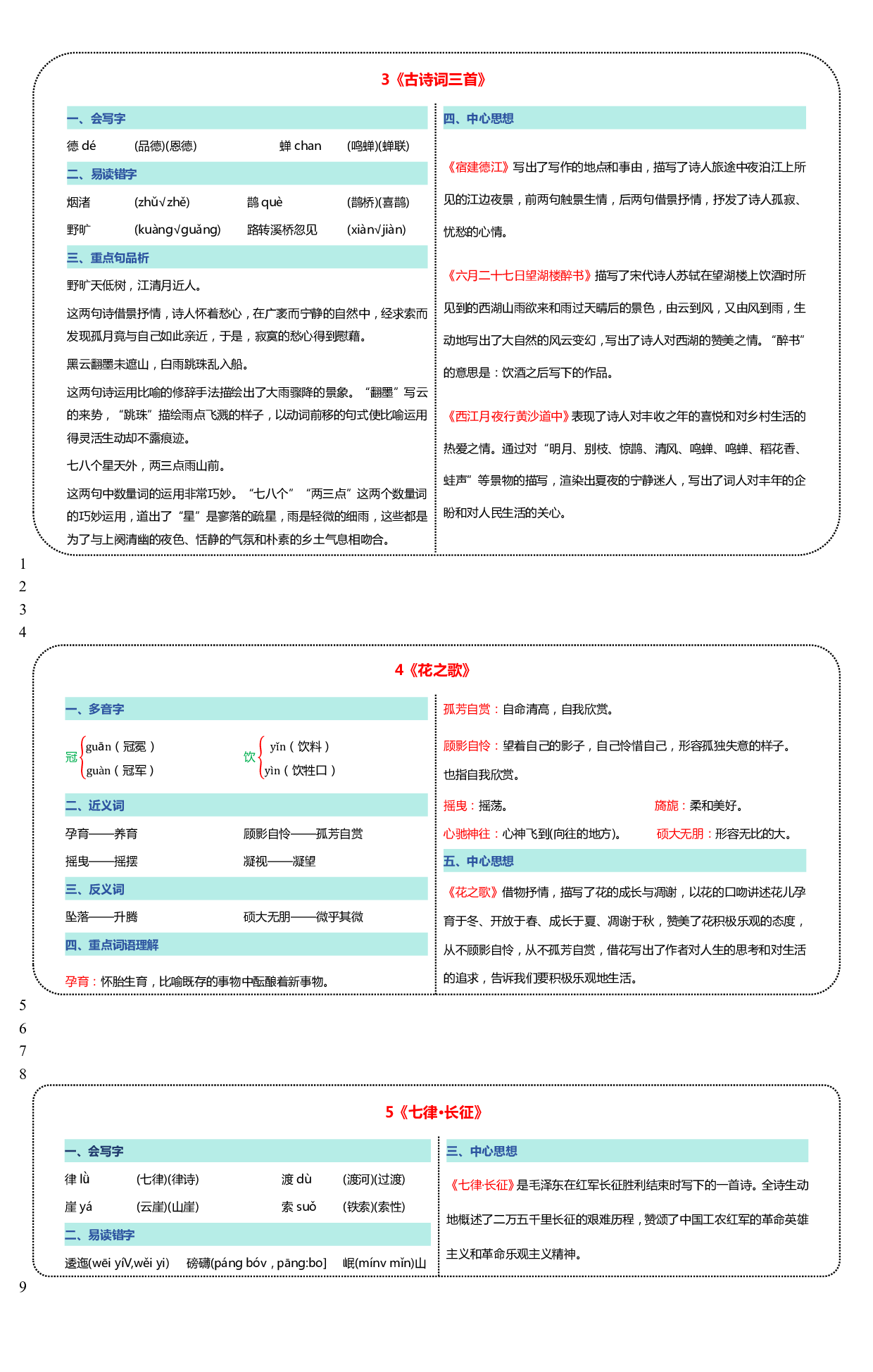 24新版彩色课课贴六上.pdf 第2页