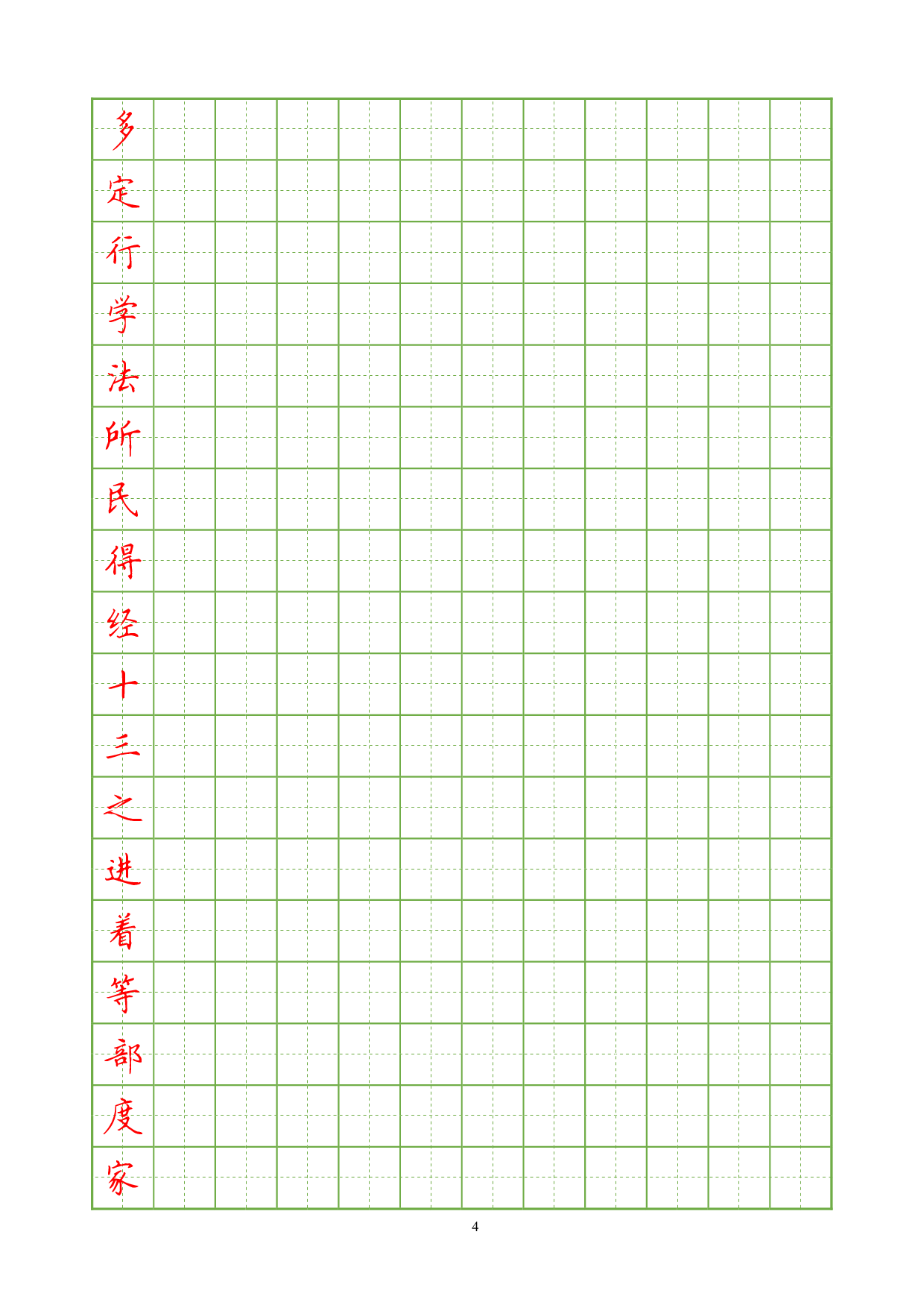 常用汉字楷书临摹字帖3000.pdf 第4页