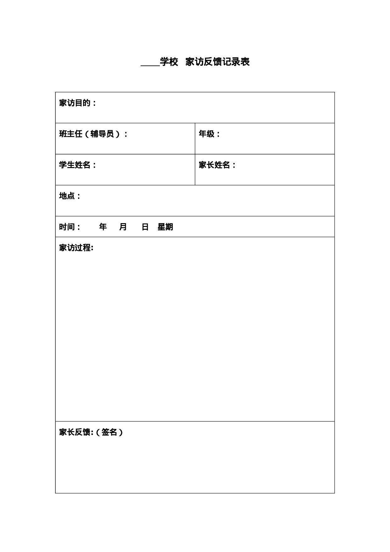 班主任家访记录反馈表-9879e193833e.doc 第1页
