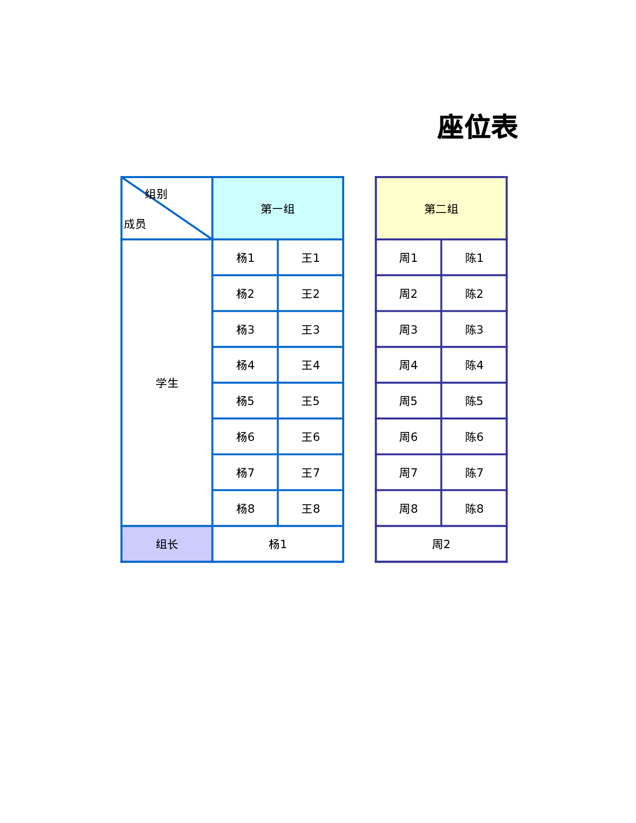 51蓝色边框简约学生座位表-b1abbf70bc81.xls 第1页